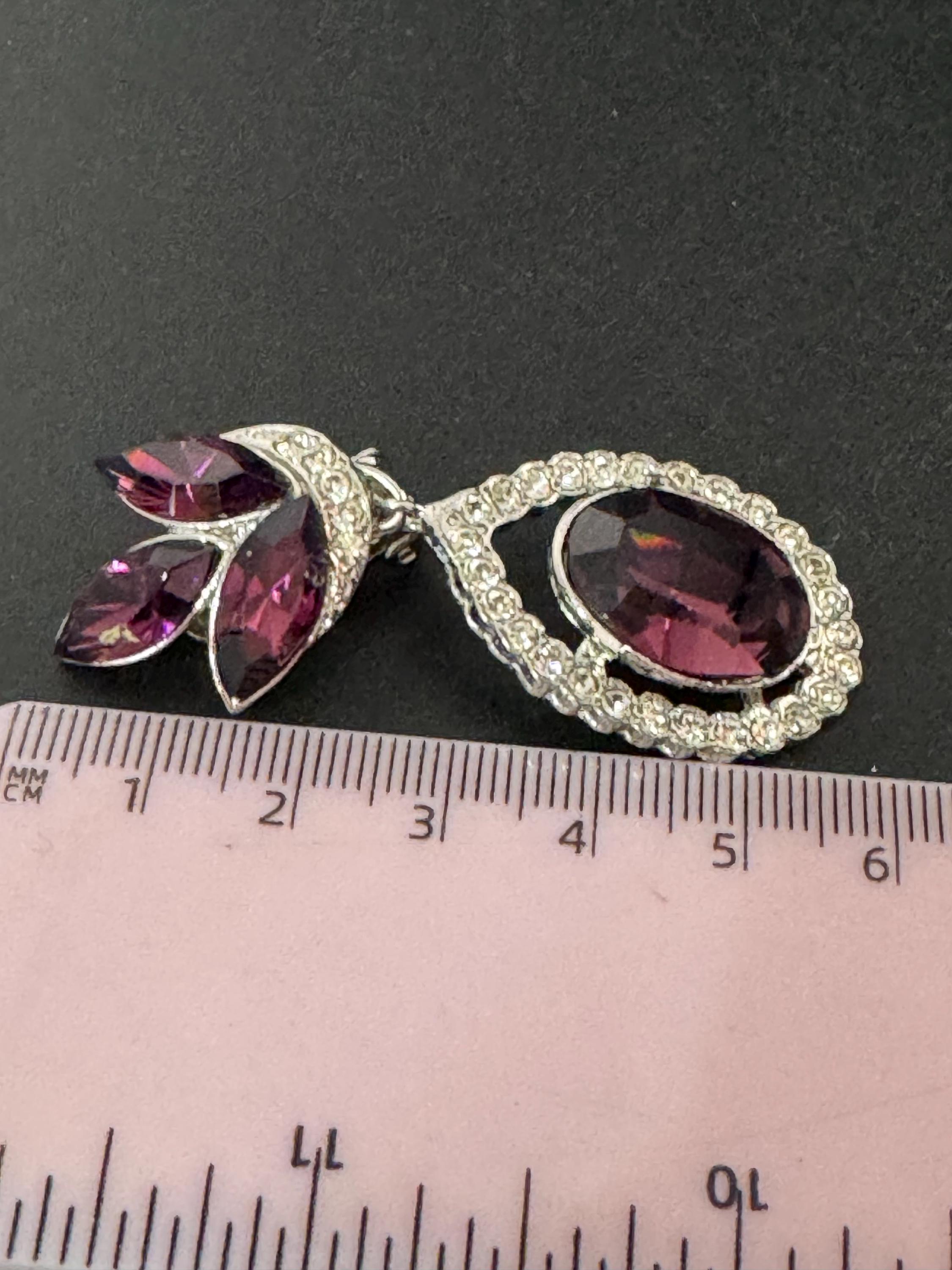 Vintage Swarovski Crystal Drop Earrings: Oversized Silver Tone Dangle, 1980s