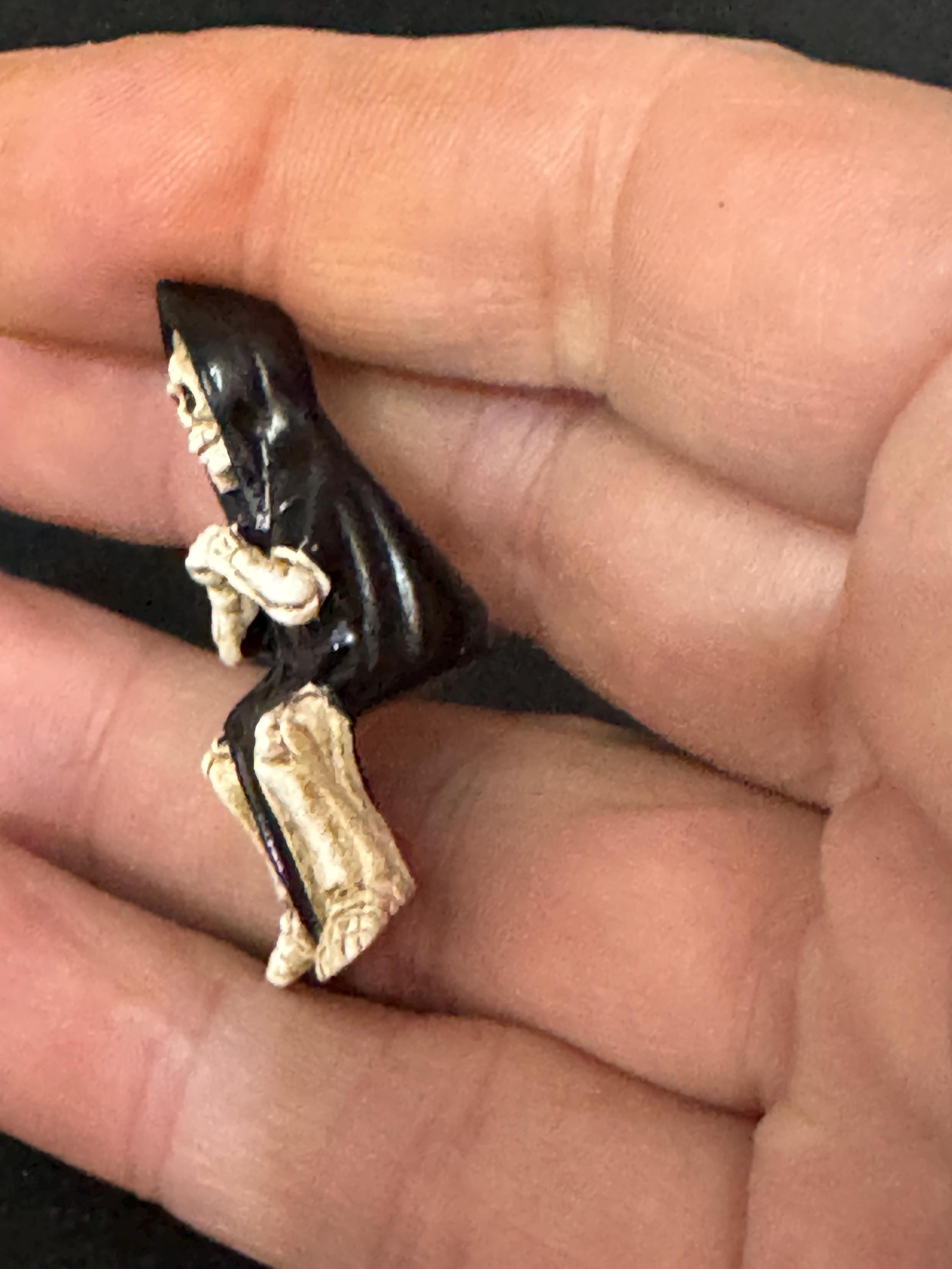Miniature spooky Halloween skeleton grim reaper cake topper decorations, craft scenery, reusable plastic