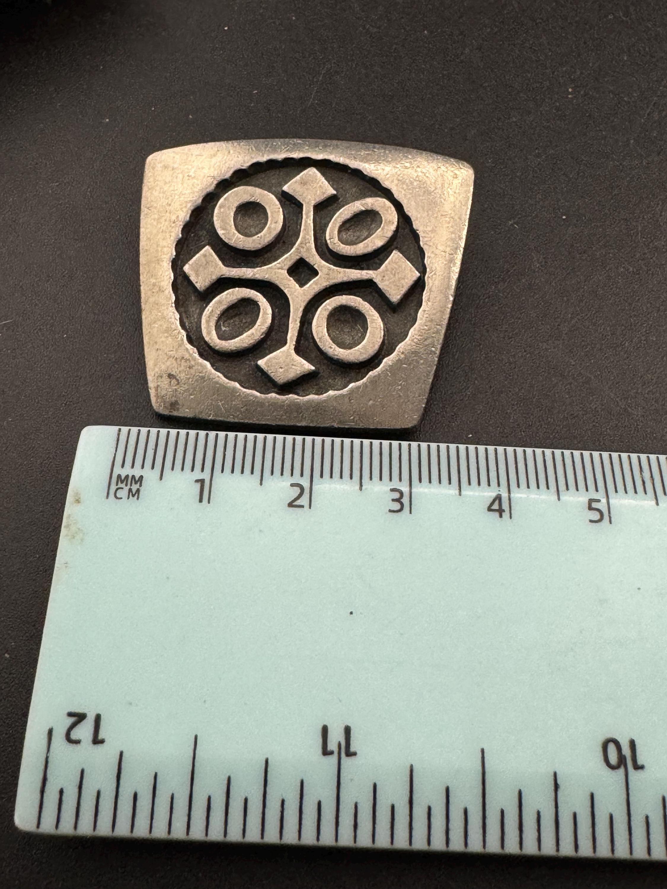 Mid Century Pewter Brooch by R Tenn of Sweden, Celtic design