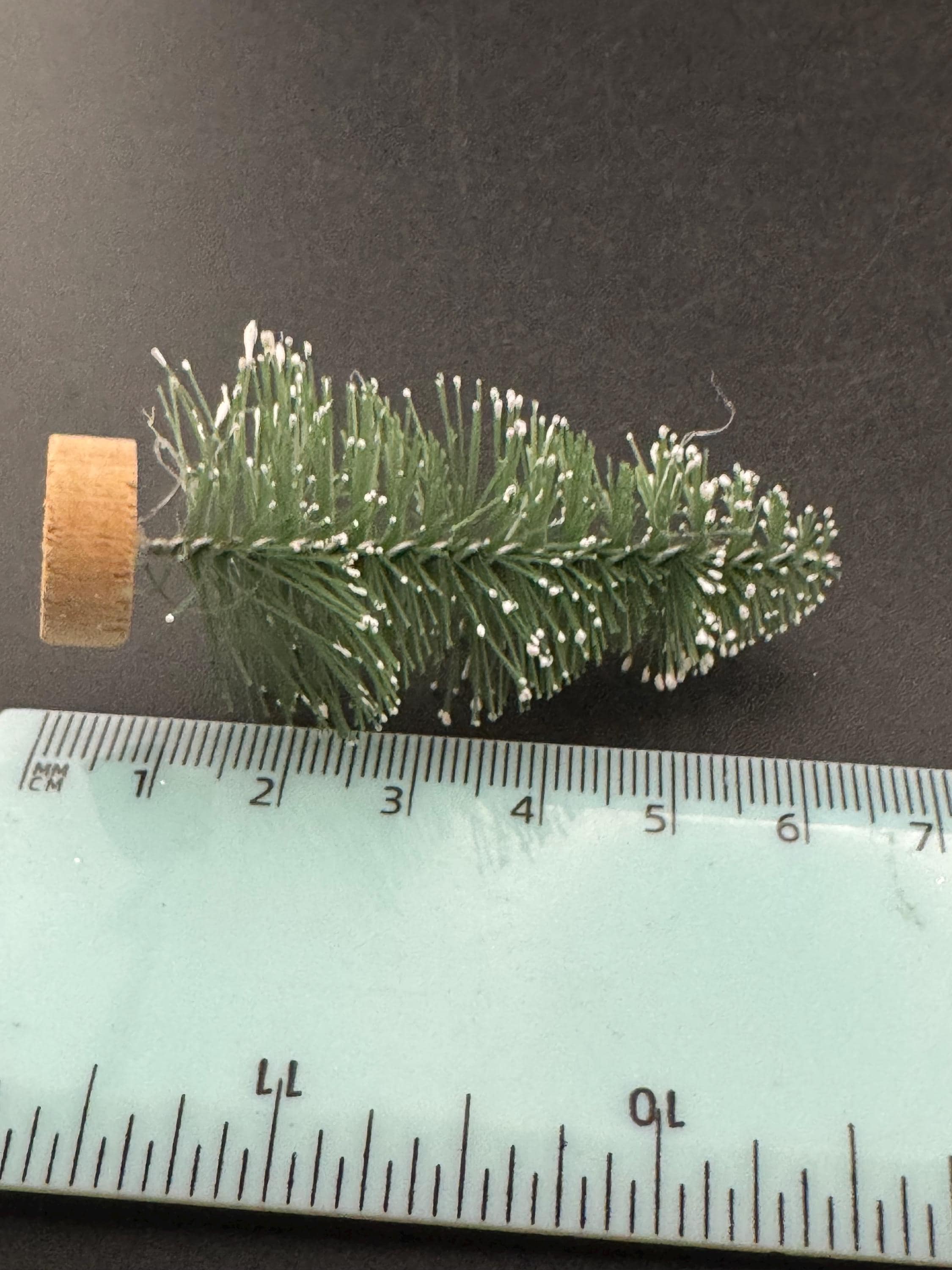 Miniature Christmas Tree Cake Toppers: 6cm mid Green Craft Trees (Set of 5)