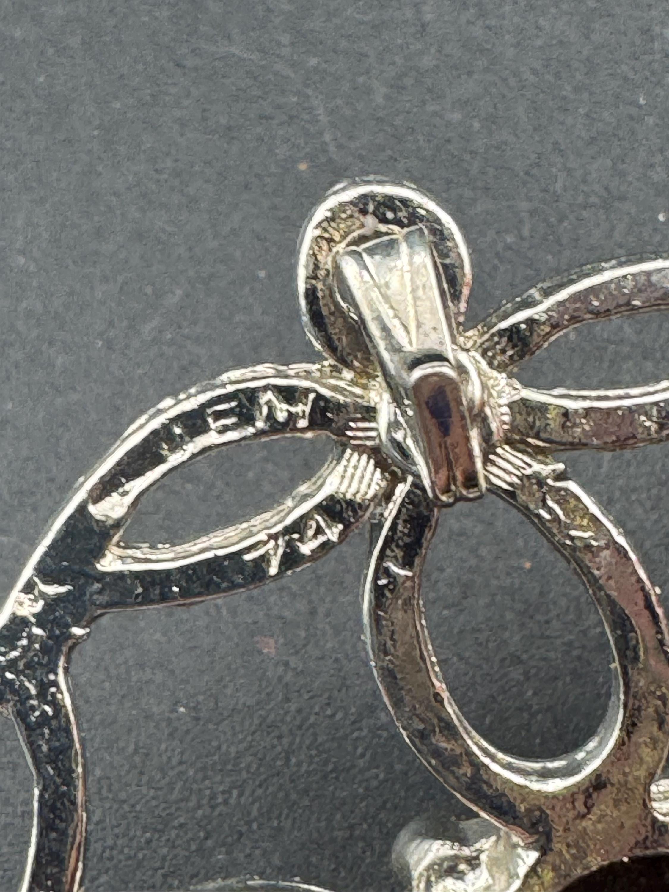 Vintage Scottish Brooch Pendant: Faux Citrine, Silver Tone, Signed JEM 74