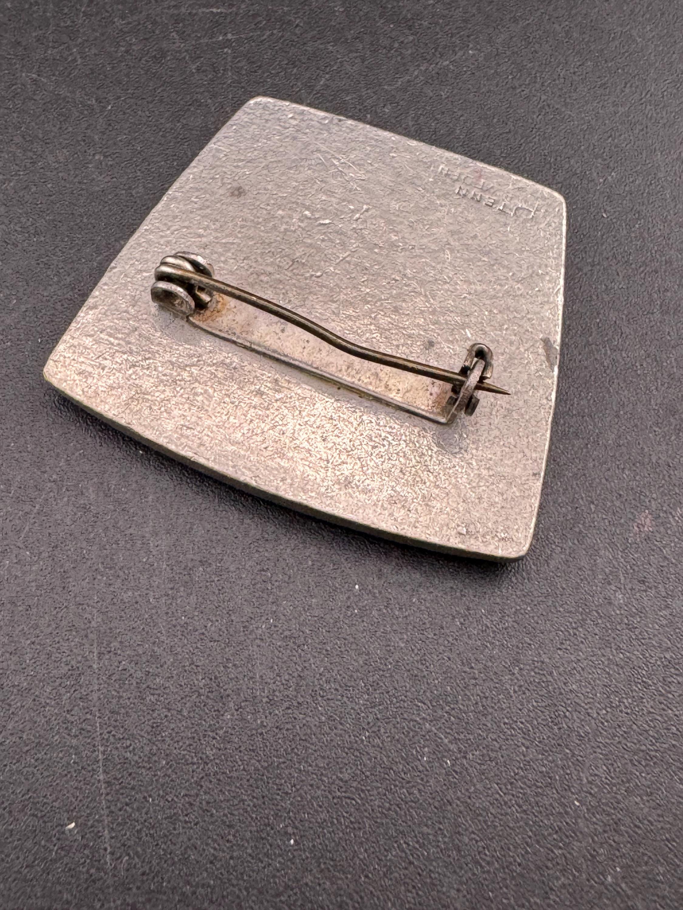 Mid Century Pewter Brooch by R Tenn of Sweden, Celtic design