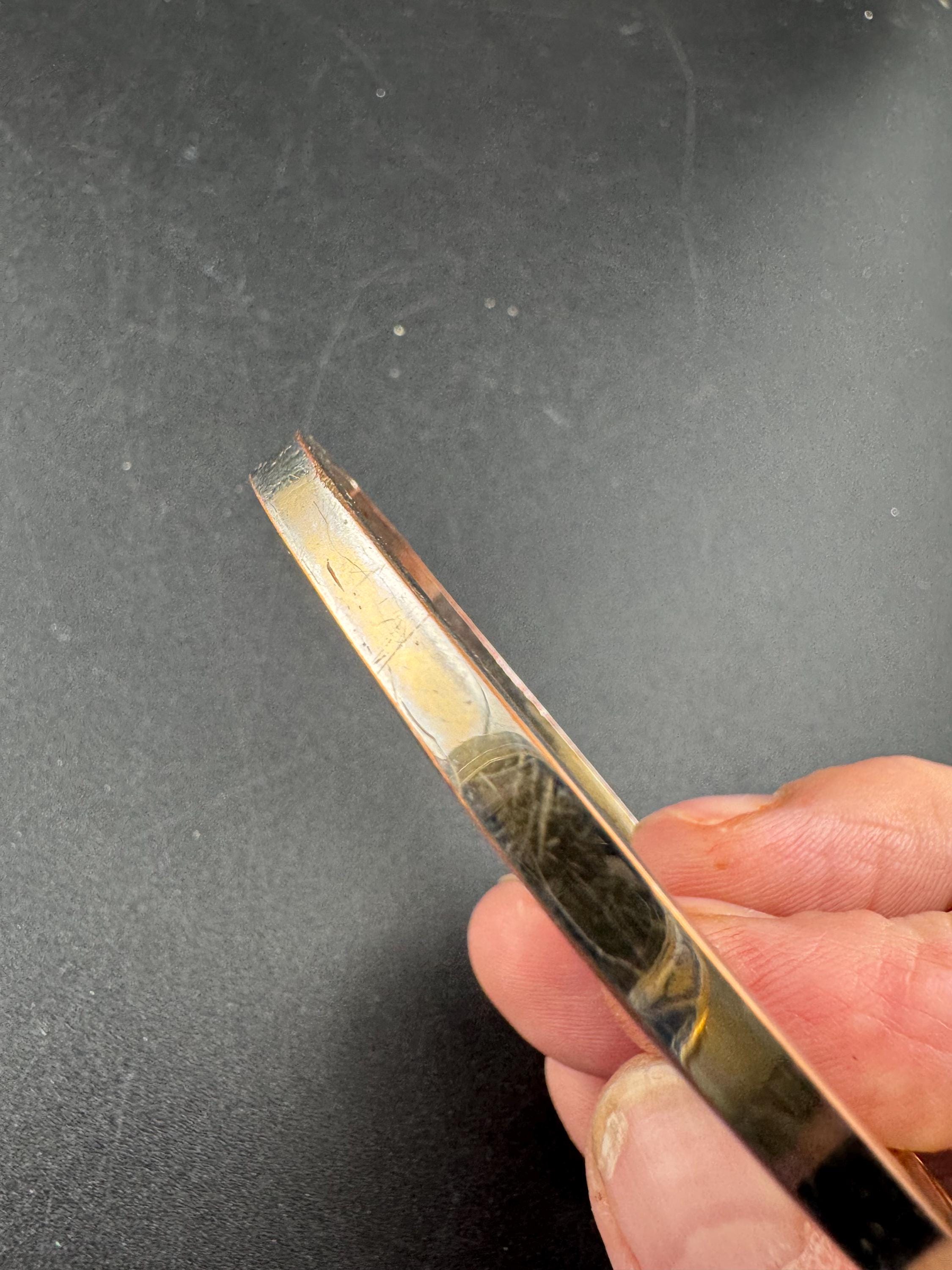 Retro squared clear diamanté crystal channel set hinged clamper bangle