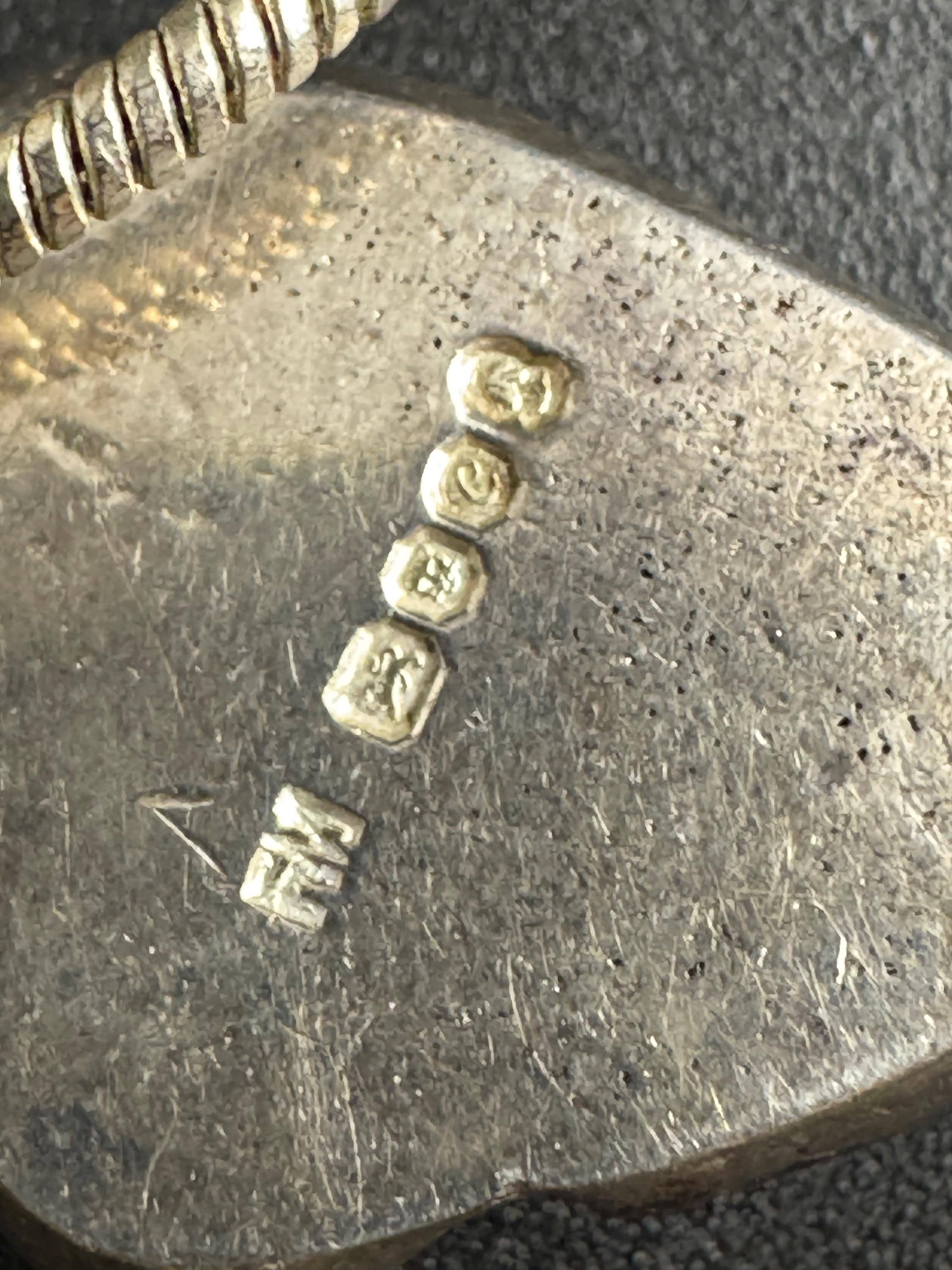 Vintage 1970s 925 Sterling Silver brutalist nugget necklace