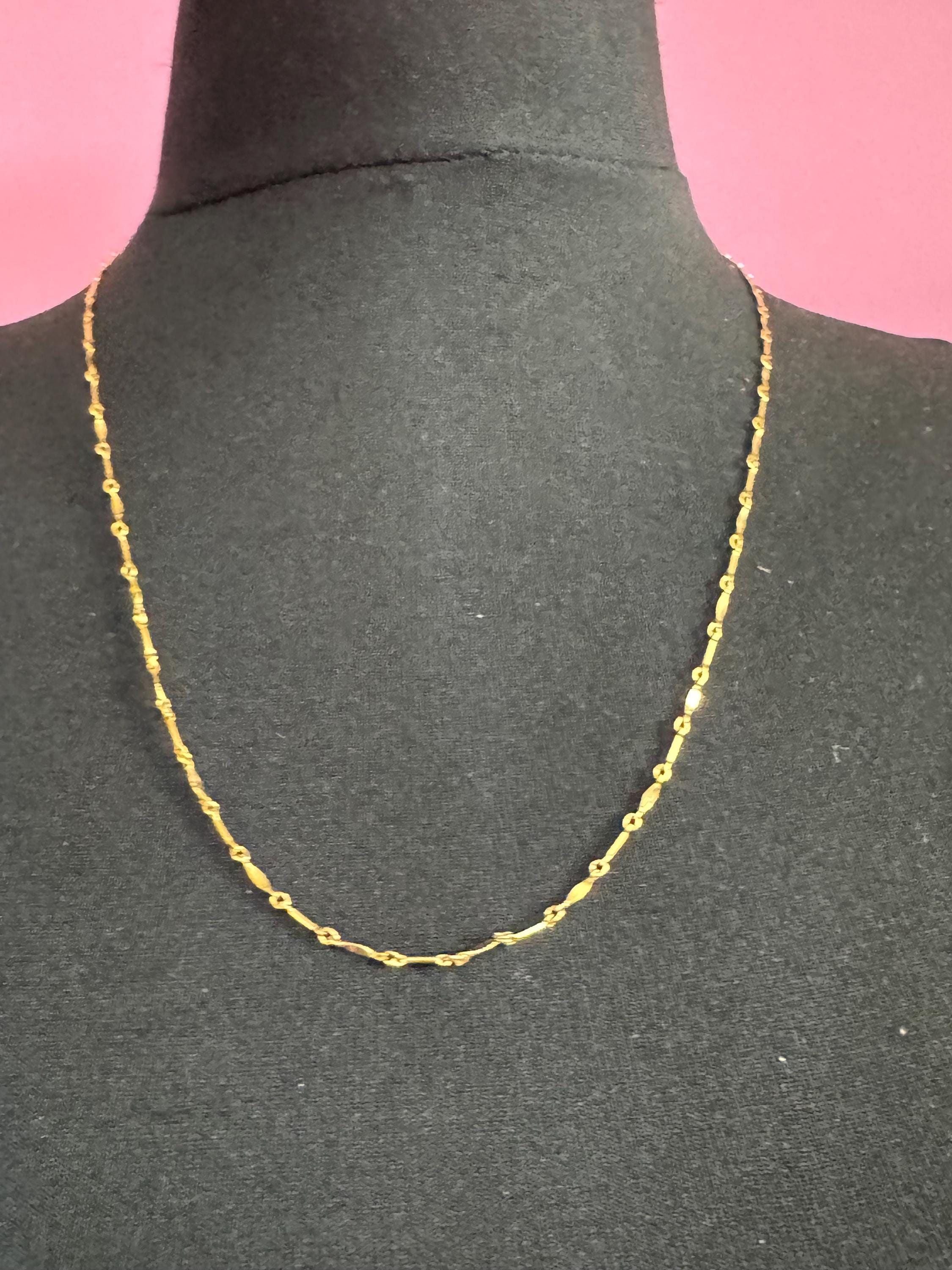 60cm Signed MONET fine gold plated chain, ideal layering necklace