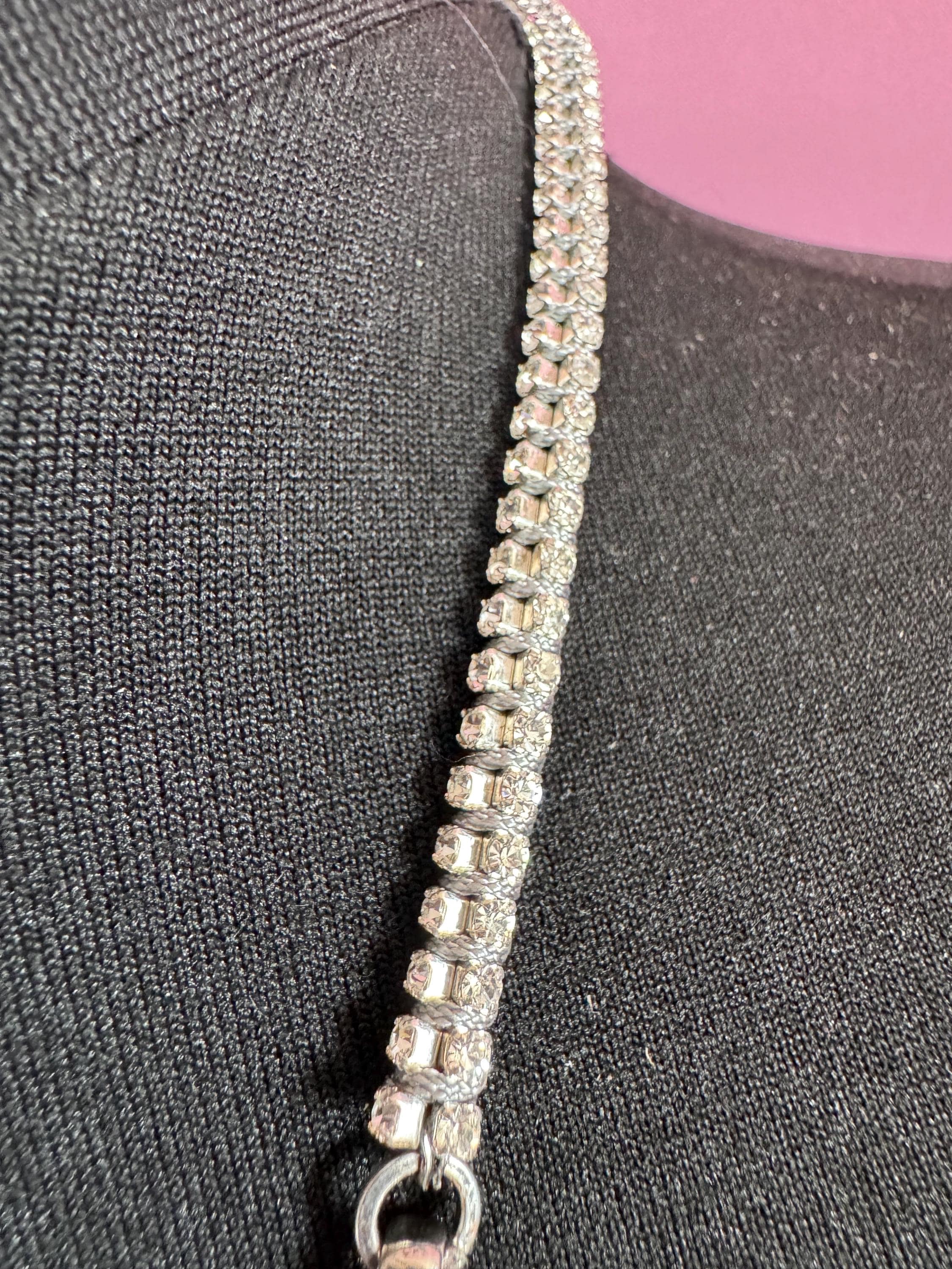 Swarovski Crystal geometric Choker: Retro statement Necklace