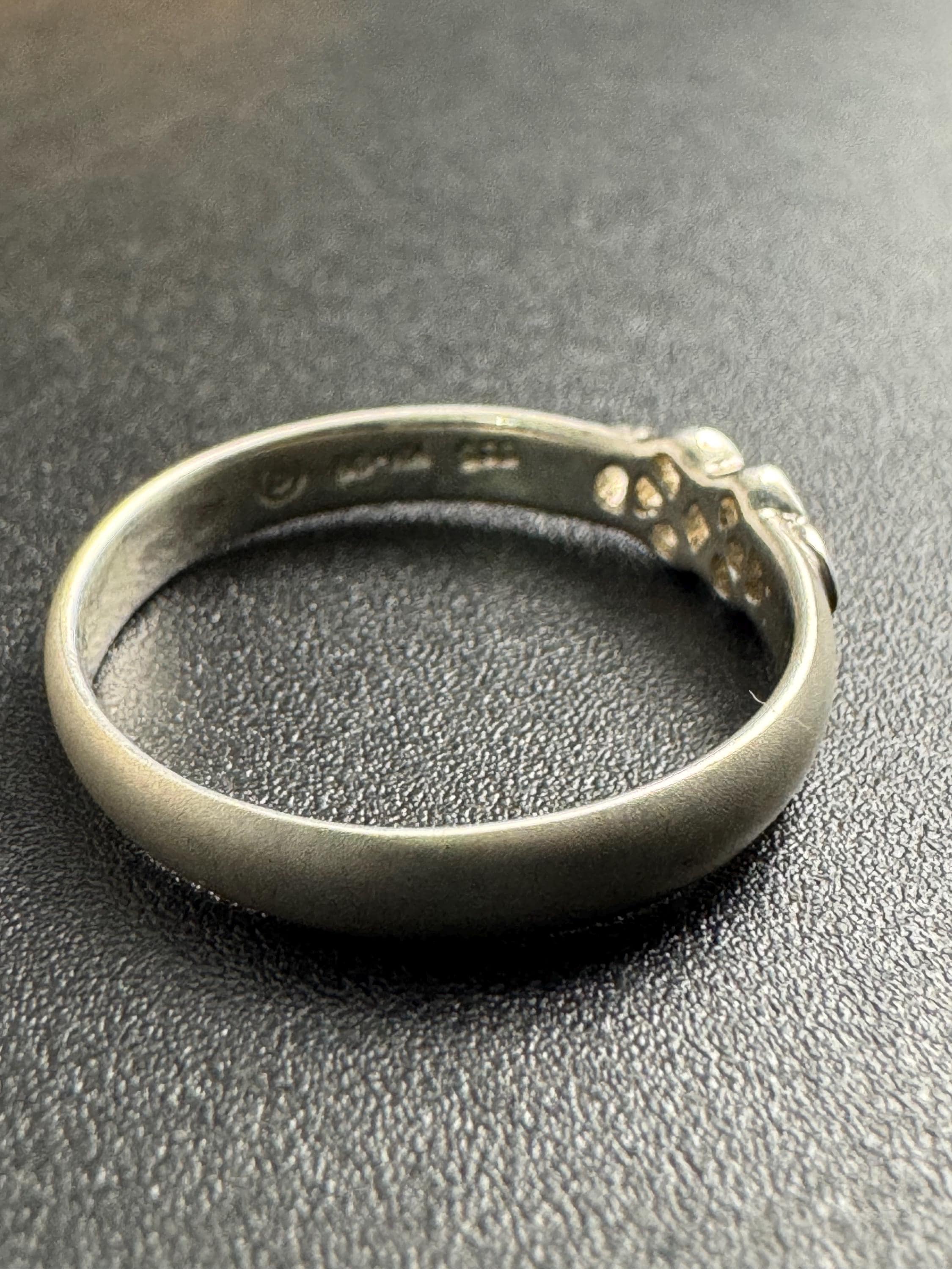 Kit heath Size O 925 sterling silver slim art nouveau band dress ring