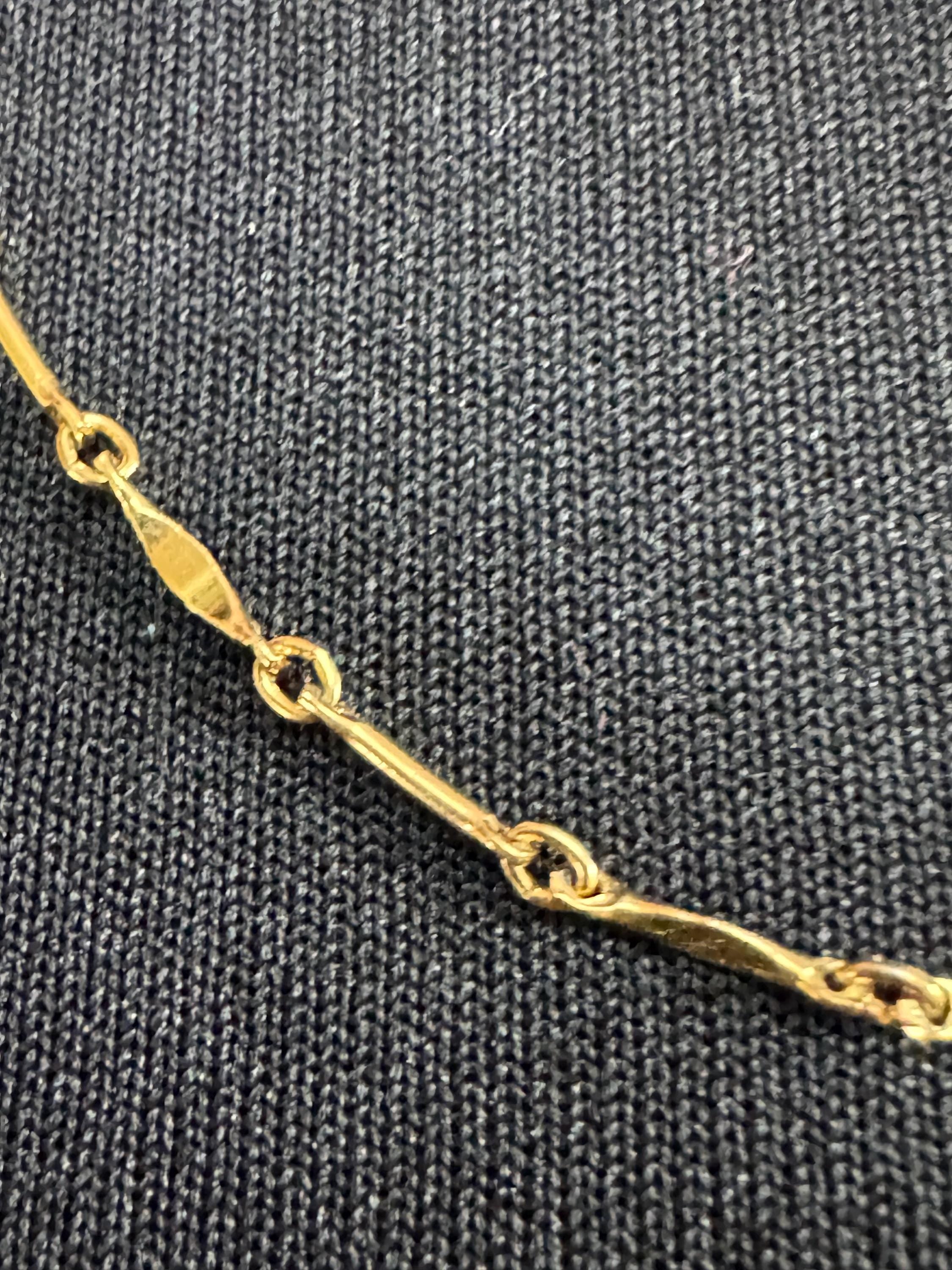 60cm Signed MONET fine gold plated chain, ideal layering necklace