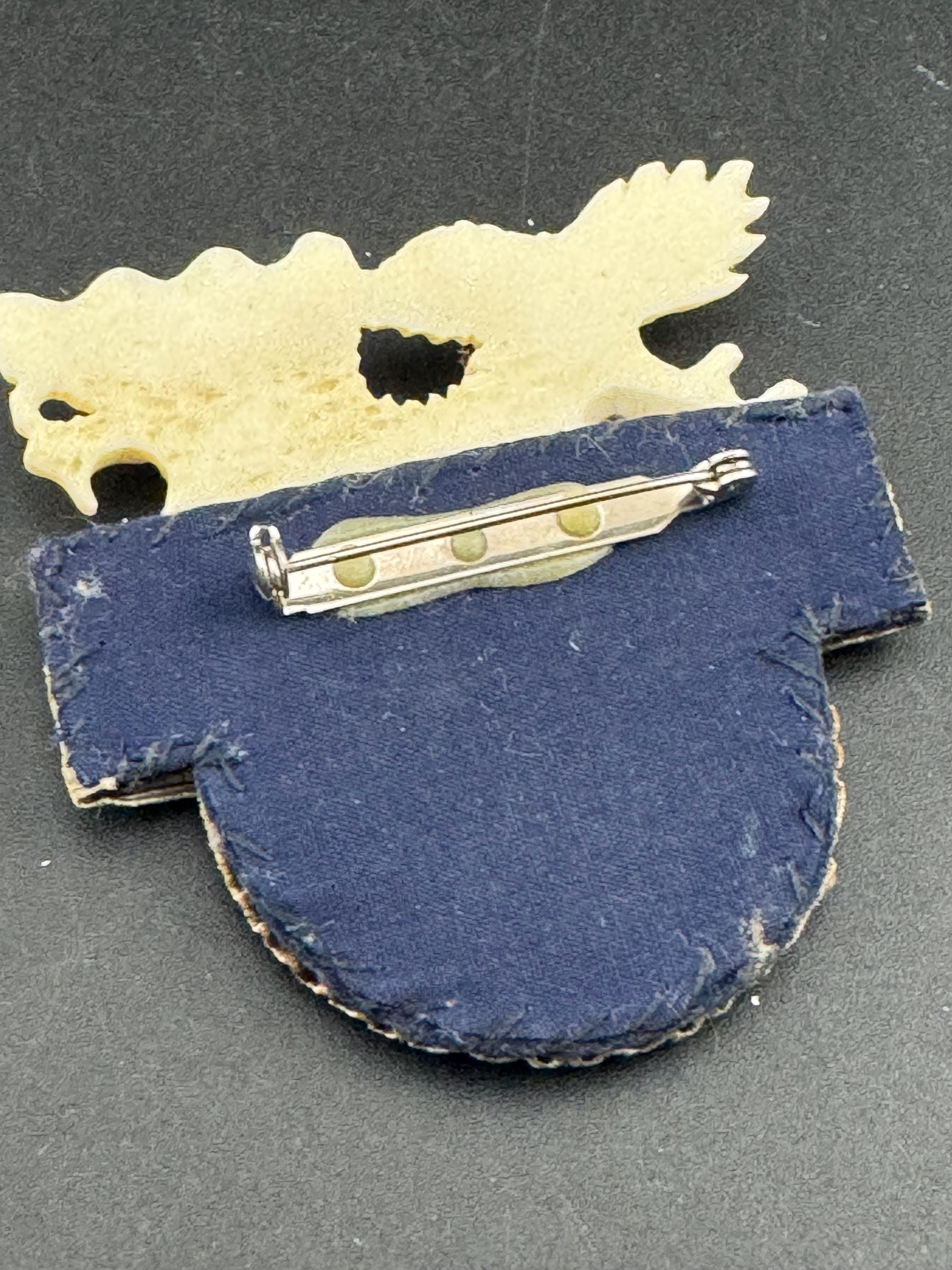 John Michelle Richardson Chinese oversized dragon brooch, etched silver vintage