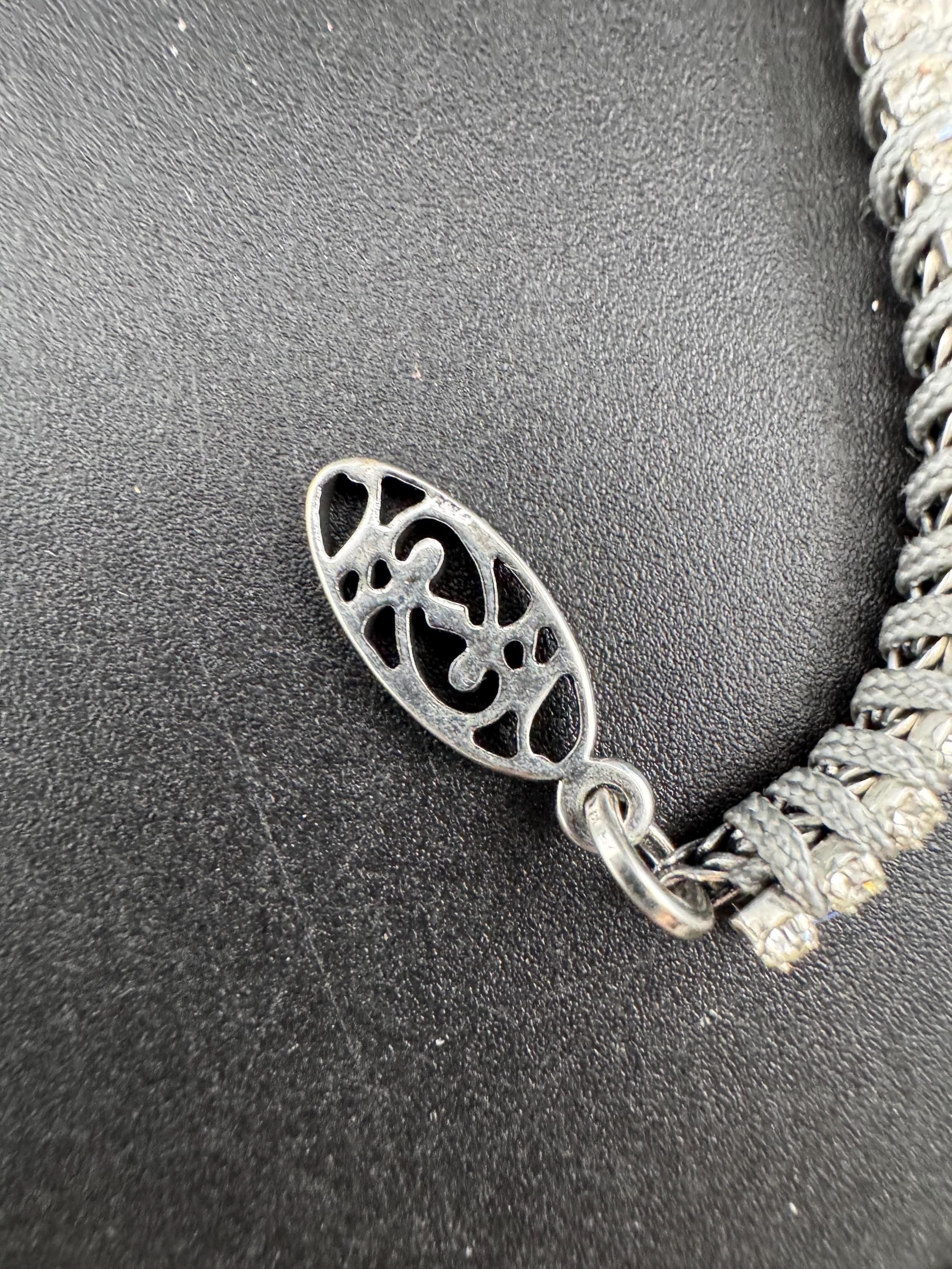 Swarovski Crystal geometric Choker: Retro statement Necklace