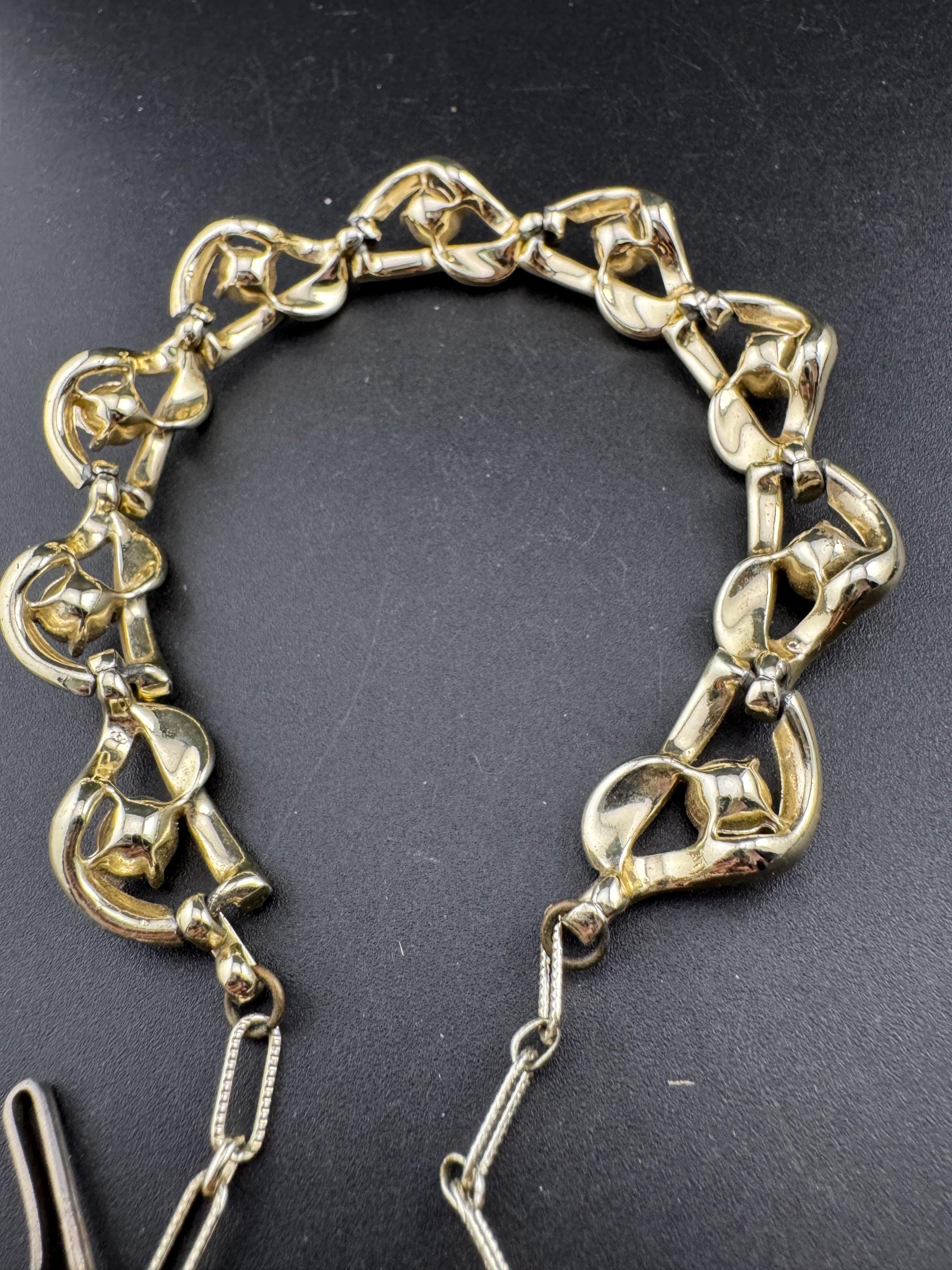 Vintage rhinestone floral choker necklace, gold tone with orange yellow stones