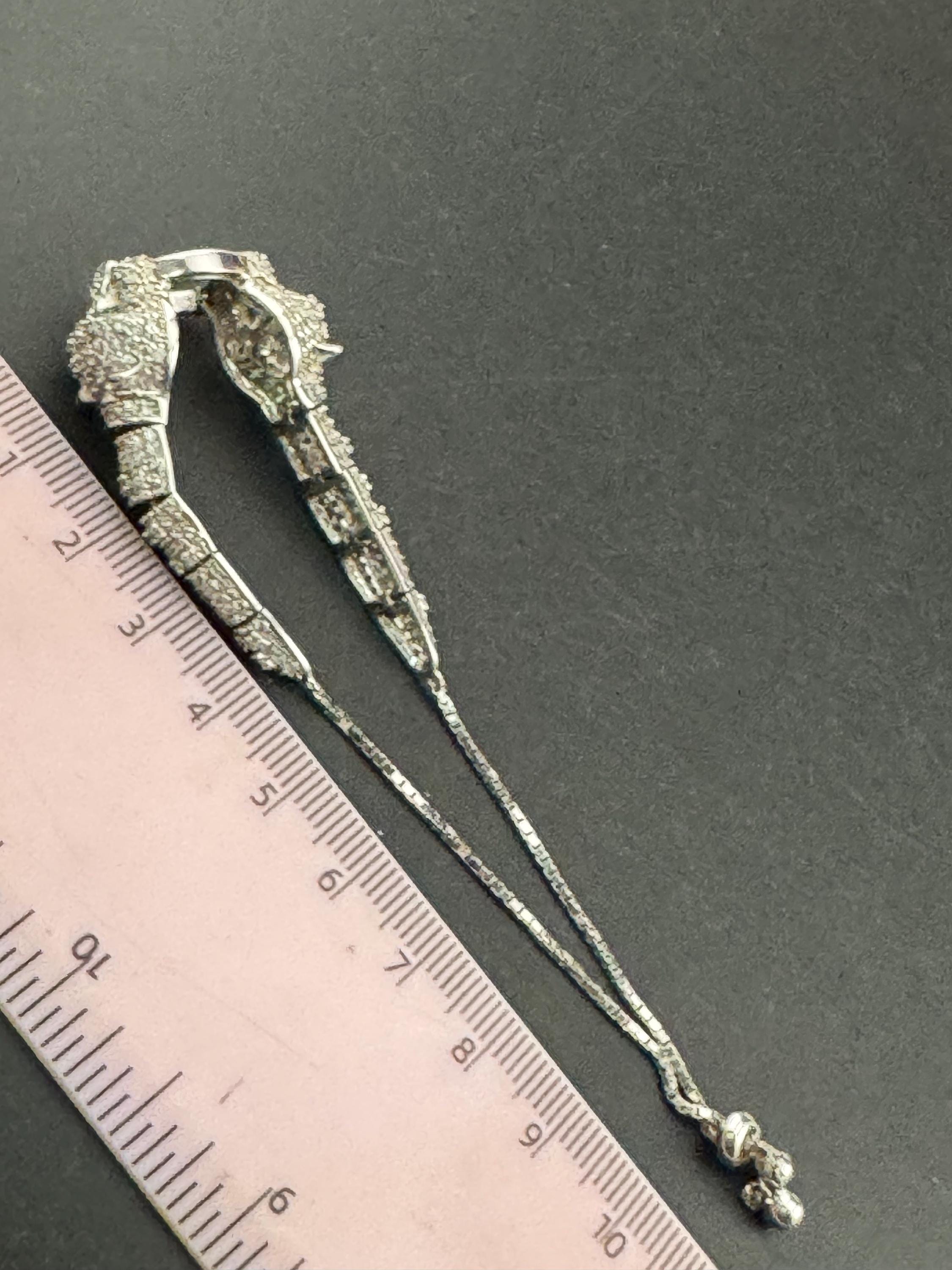 CZ Sterling Silver Leopard Head Bracelet, Cote D Argent