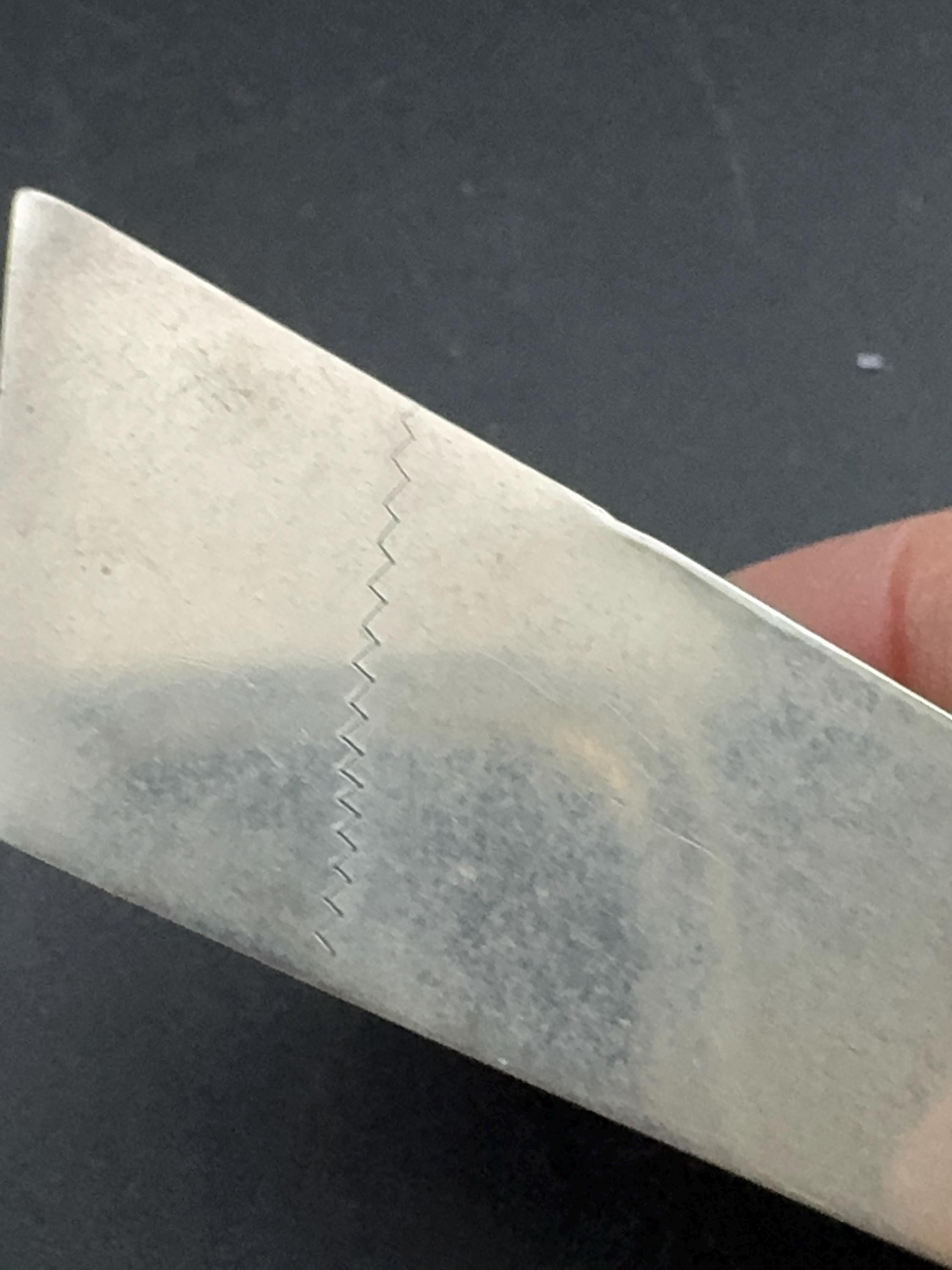 Modernist 925 silver geometric Brooch , Mid Century Minimalist 1950s sterling