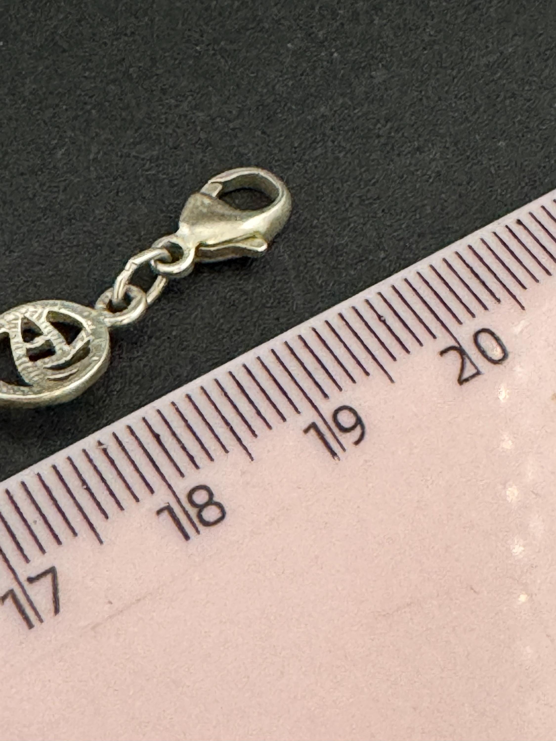 Vintage 925 Silver chain link floral bracelet, Rennie Mackintosh style