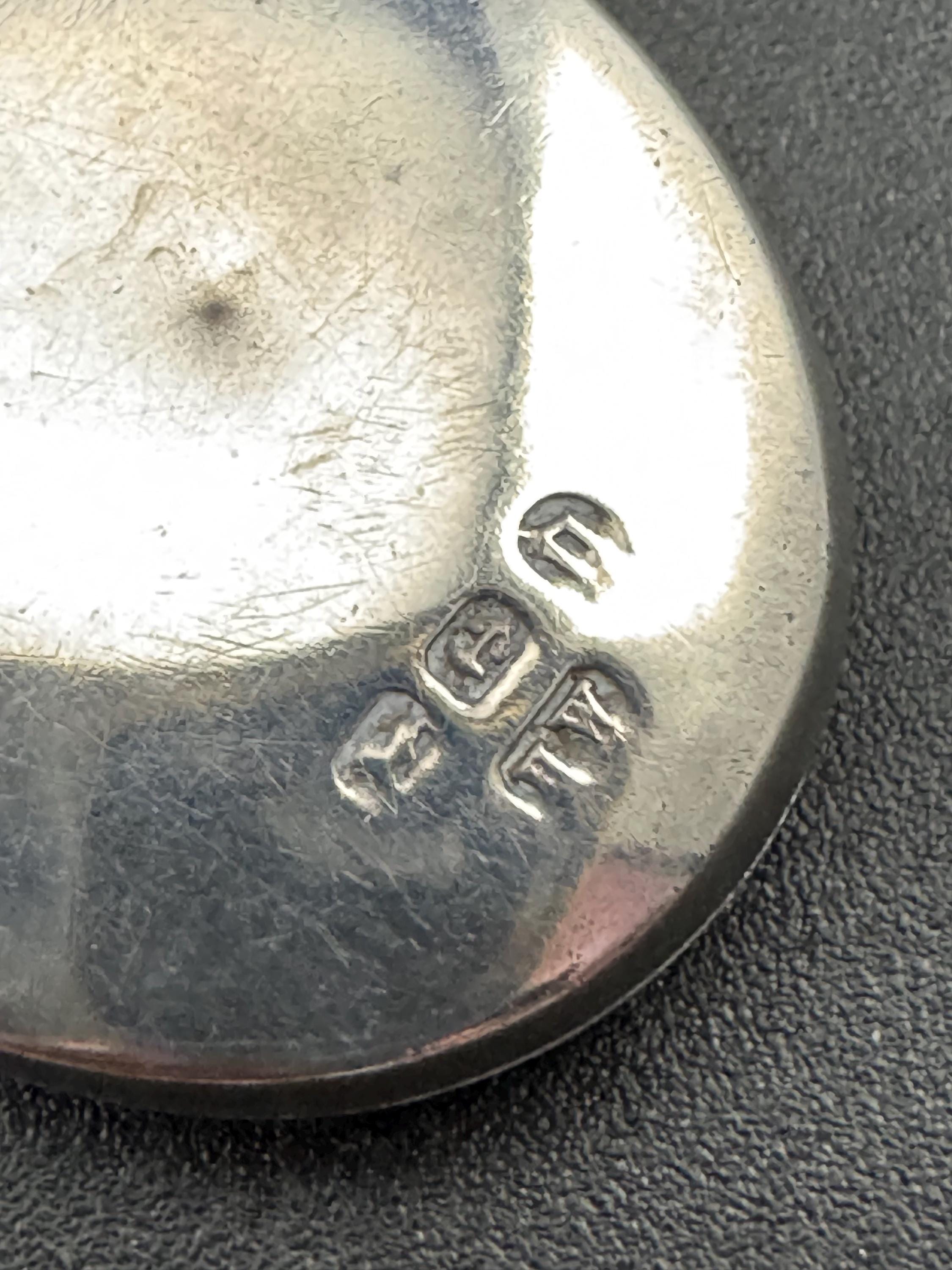 Victorian 1878 oval silver Photo locket , sterling 925 antique