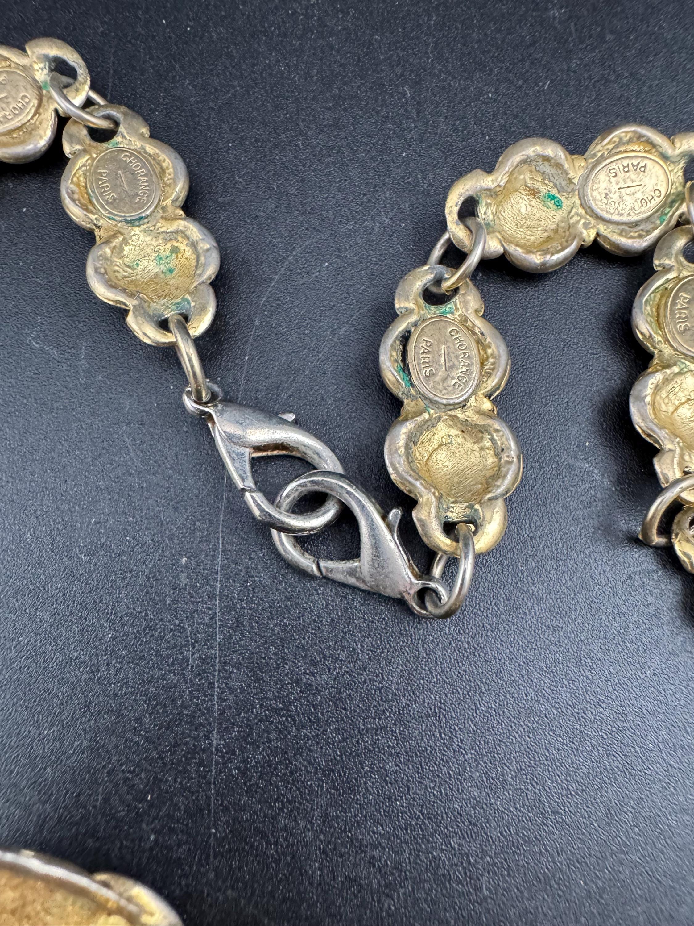 Vintage Chorange Paris Faux Pearl Jewelry Set, Signed French Designer