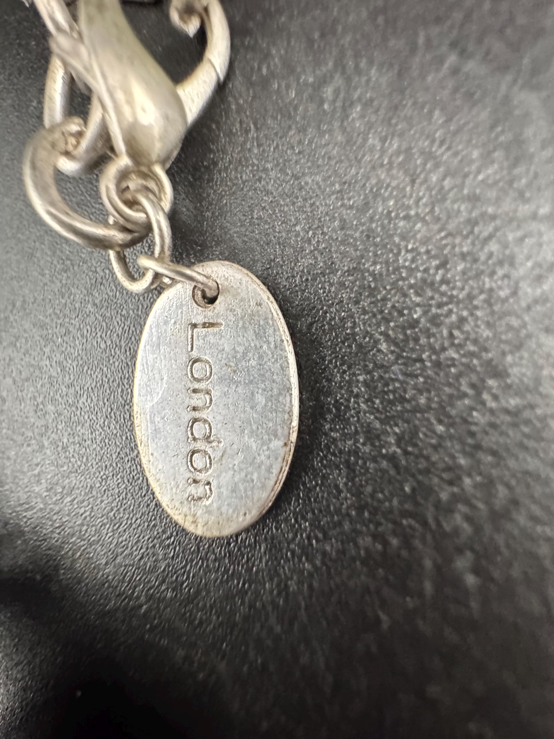 Vintage SAKS silver and brass brutalist melted metal panel link choker necklace