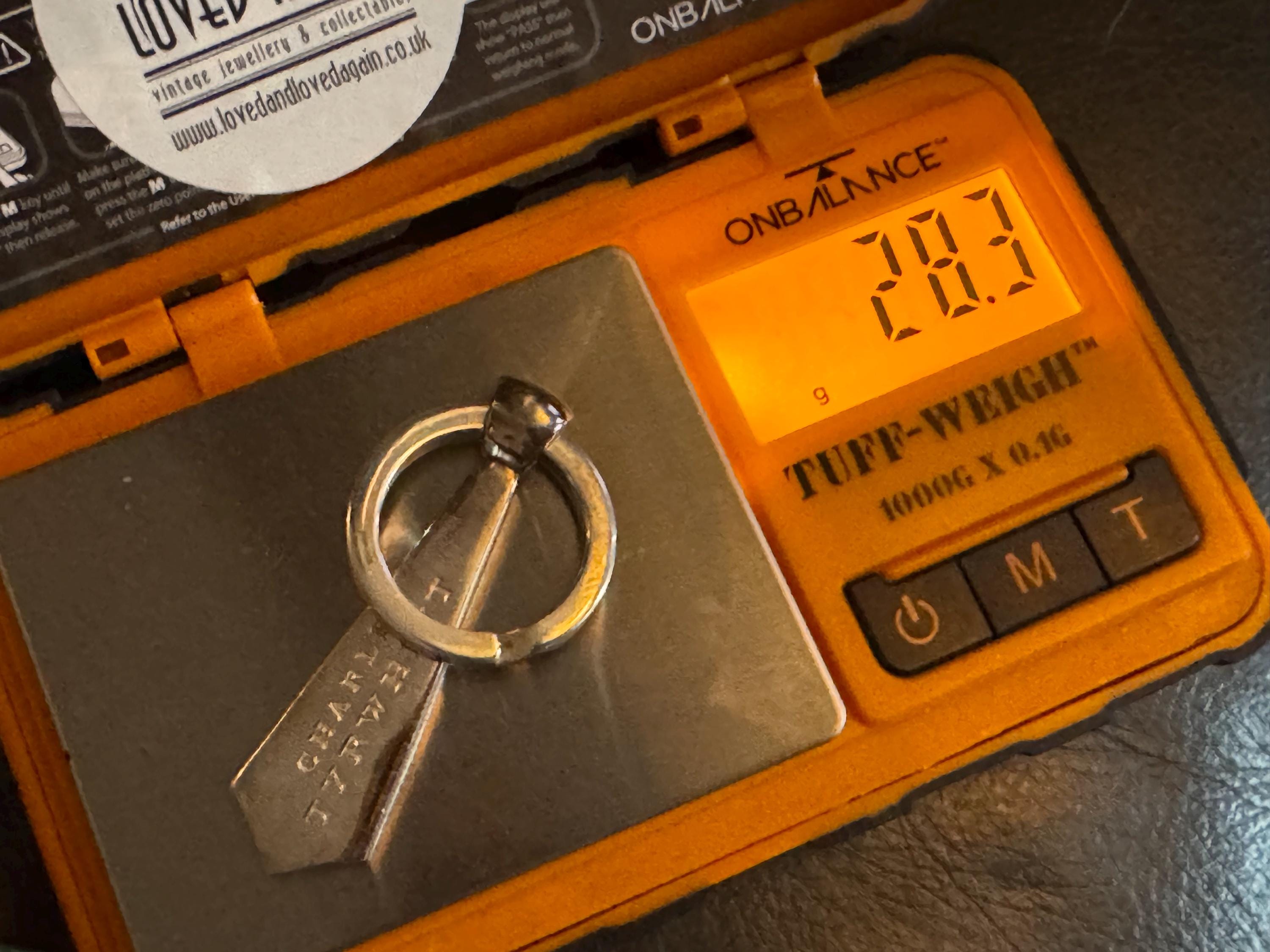 Charles Tyrwhitt hallmarked sterling silver novelty tie keyring , 28.3 grams