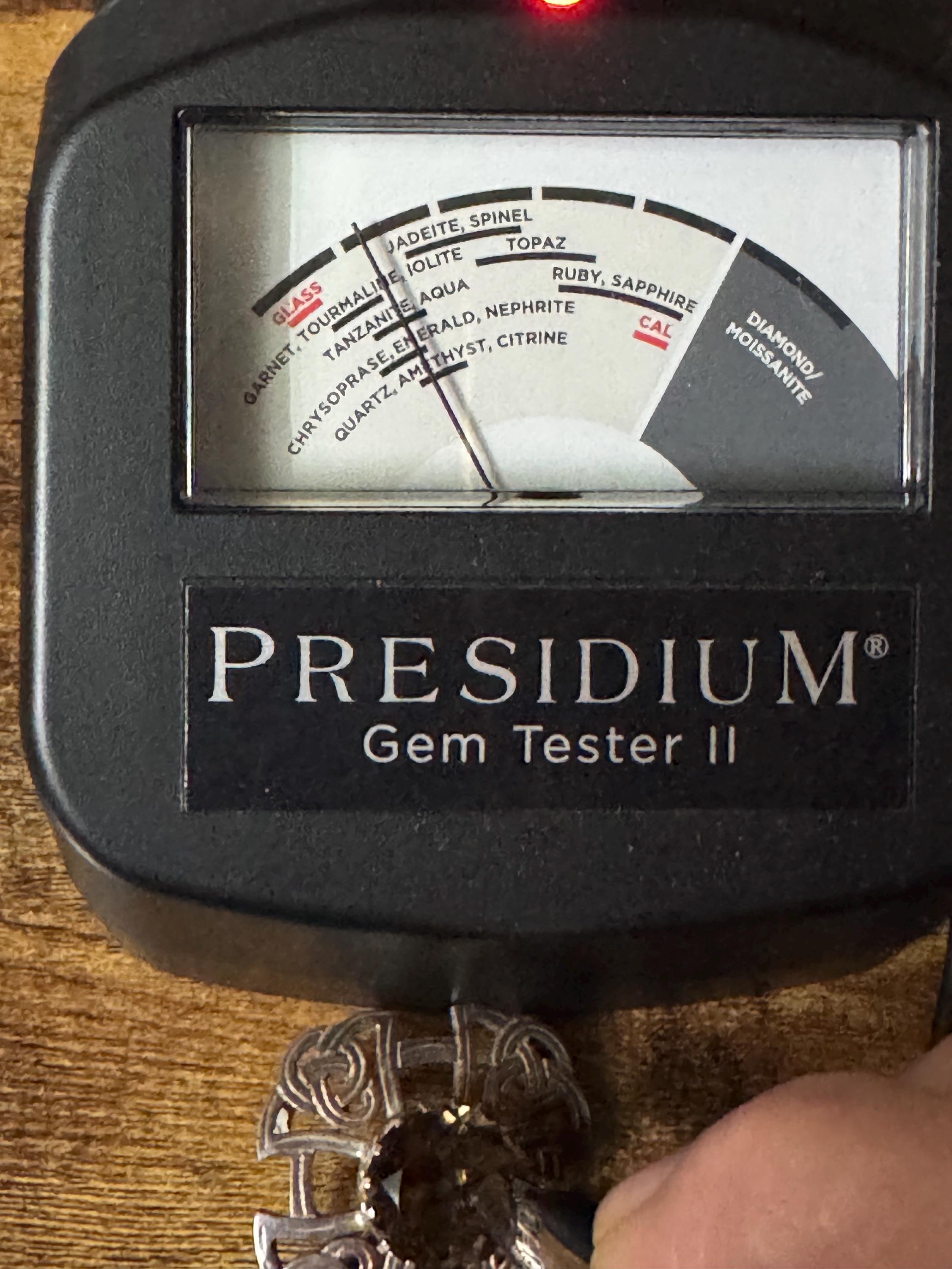 HE Smokey quartz gemstone sterling silver scottish celtic brooch, Thomas Kerr Ebbutt 1978