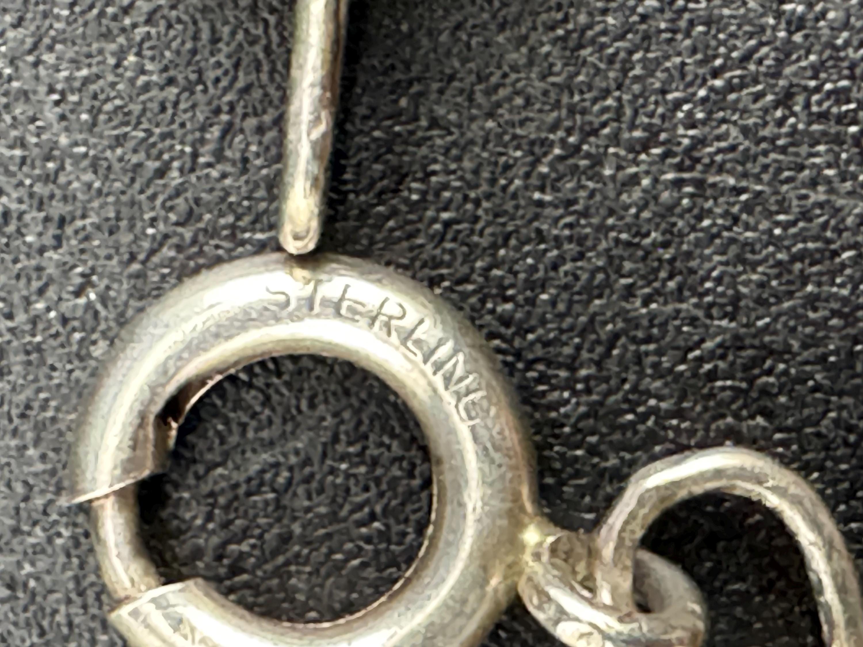 Antique open back crystal Art Deco Bracelet: clear rivière 925 silver