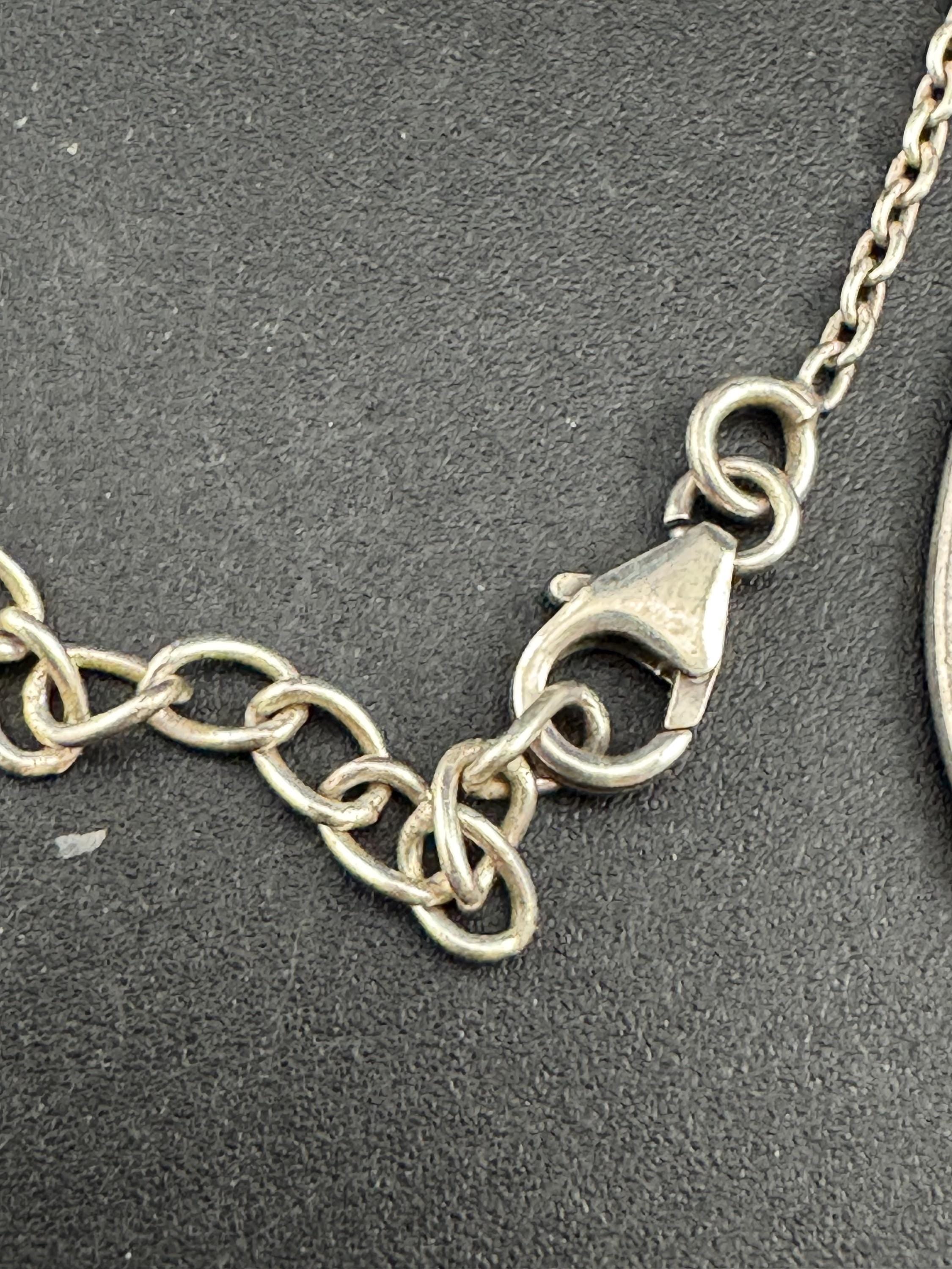 Vintage 925 lavaliere drop necklace, sterling silver with amethyst, citrine and natural pearl