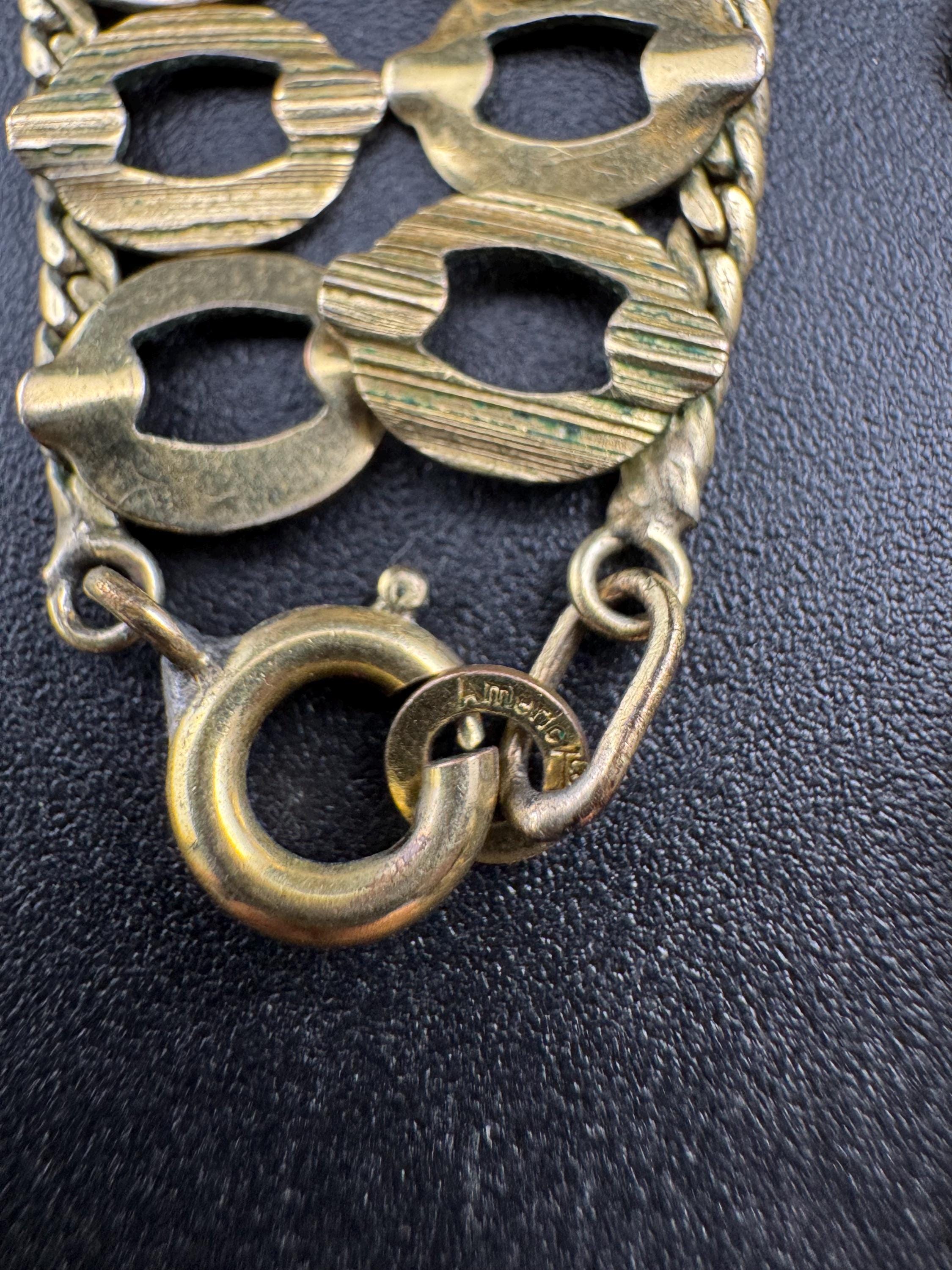 Amerkinaner A*D German Gold plated necklace Choker, MODERNIST