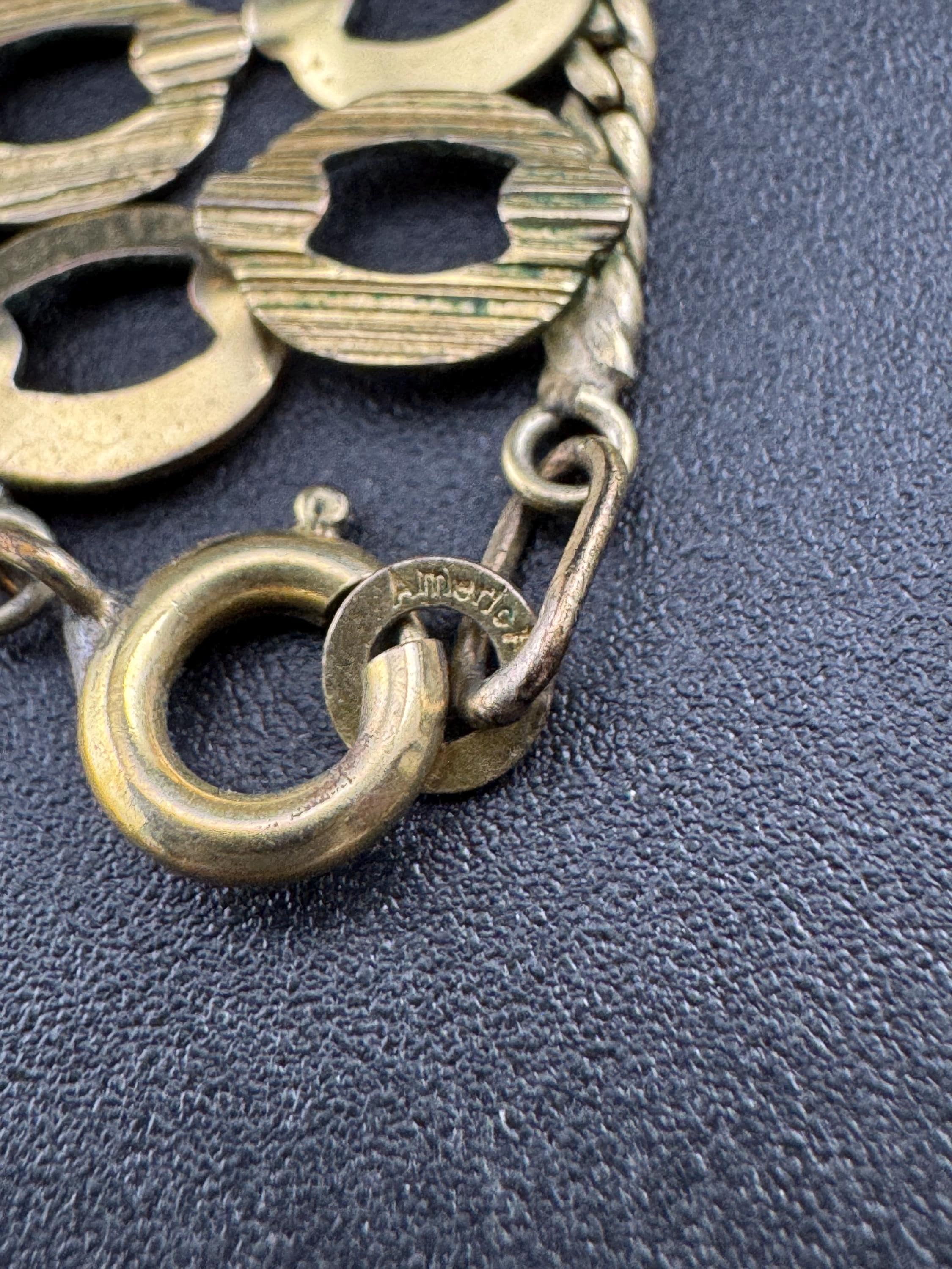 Amerkinaner A*D German Gold plated necklace Choker, MODERNIST