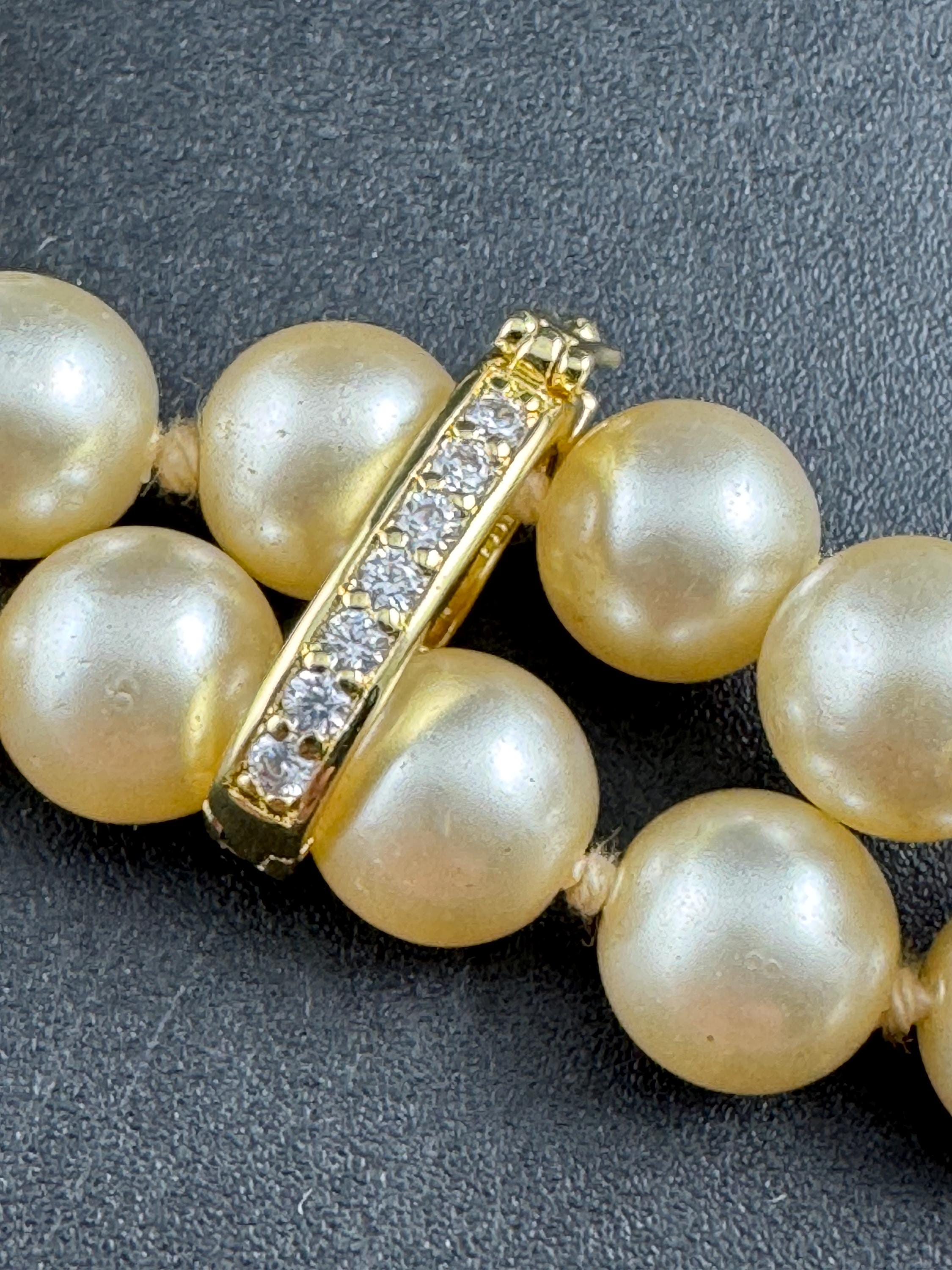 Necklace shortener for beaded necklaces, double up in Gold and silver tone with diamanté