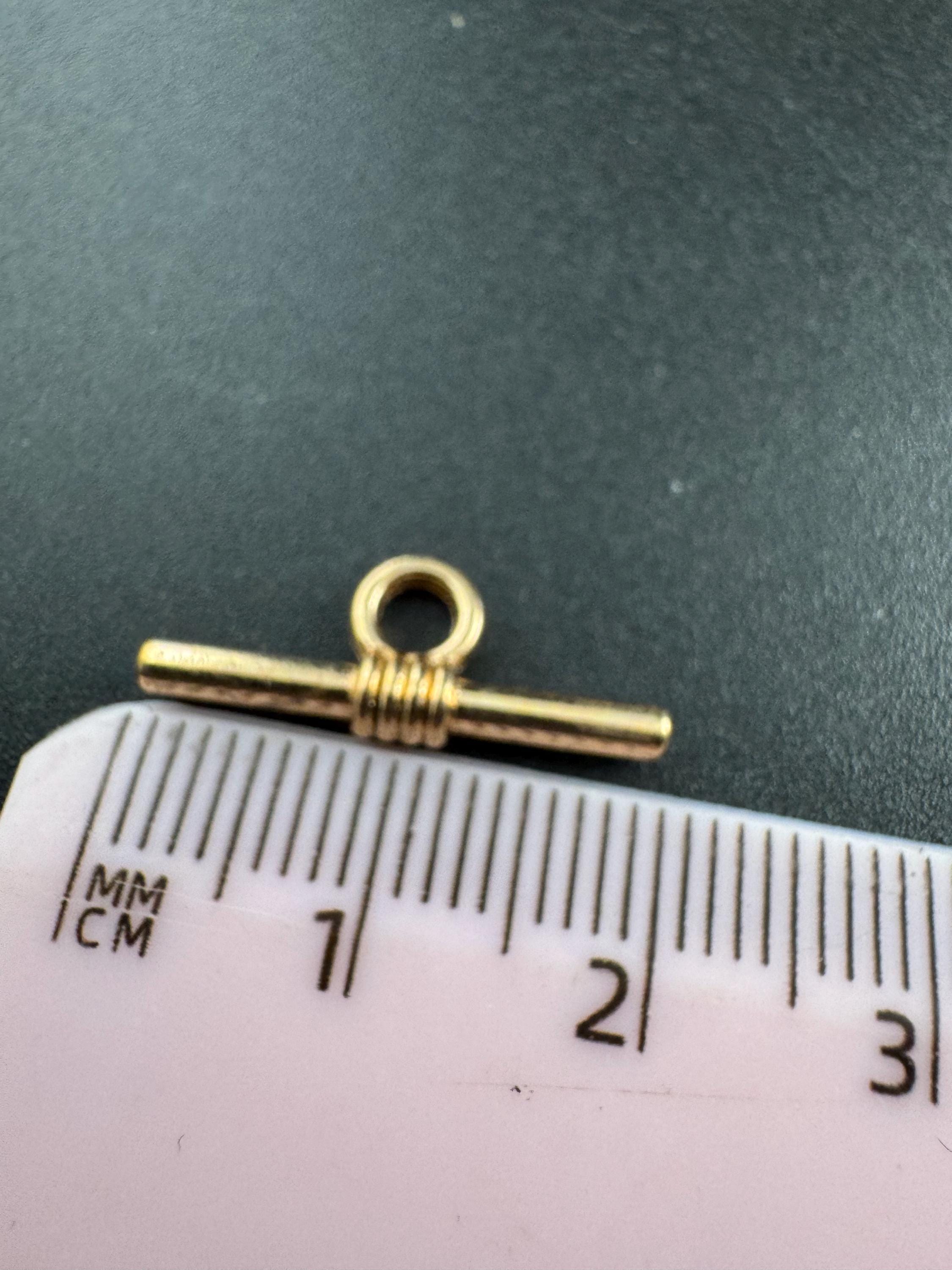 Toggle tbar necklace clasps, pack of 6 pairs, gold or silver tone