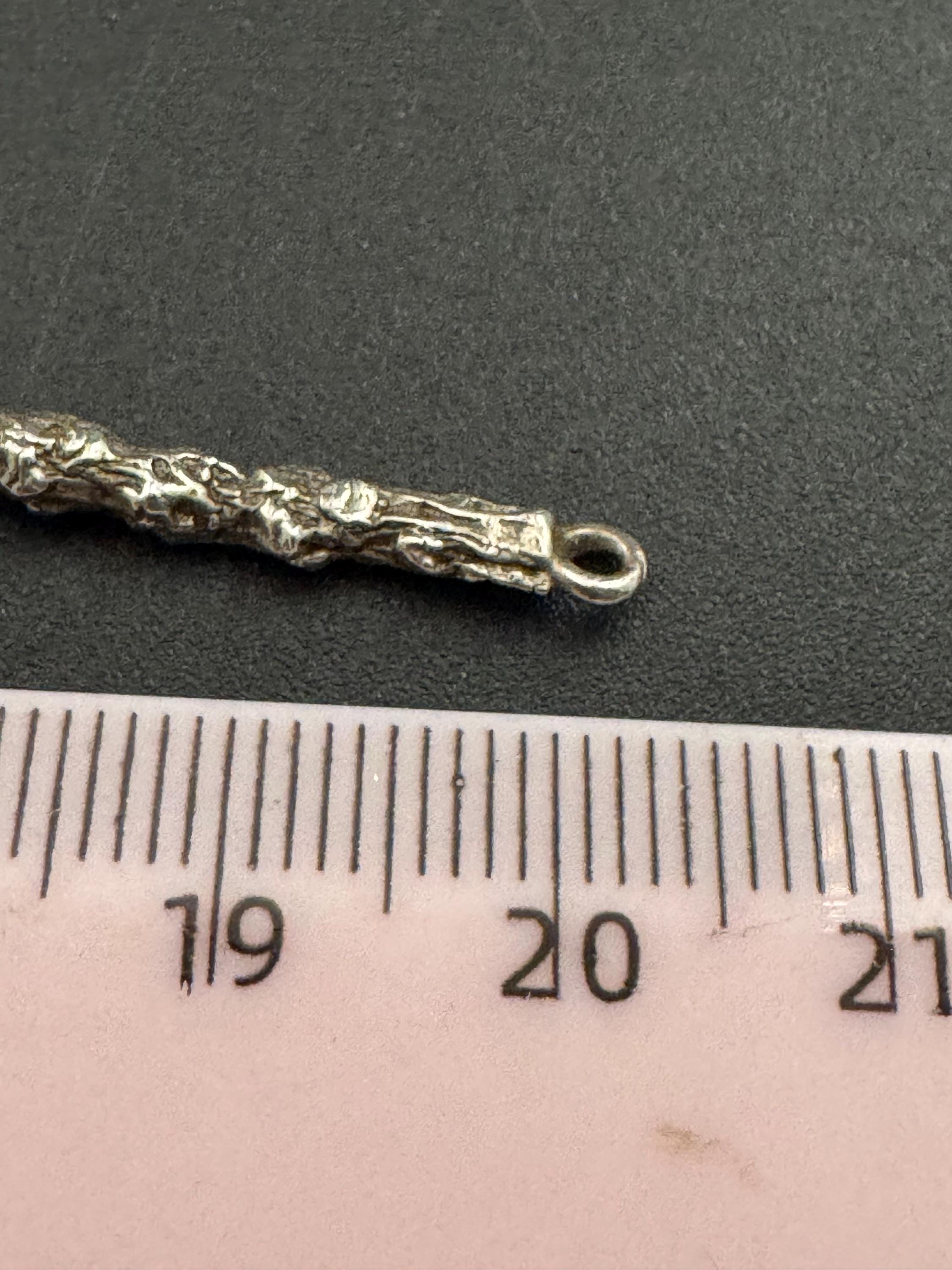 925 sterling silver brutalist panel link bracelet, 20cm long 19.3 grams