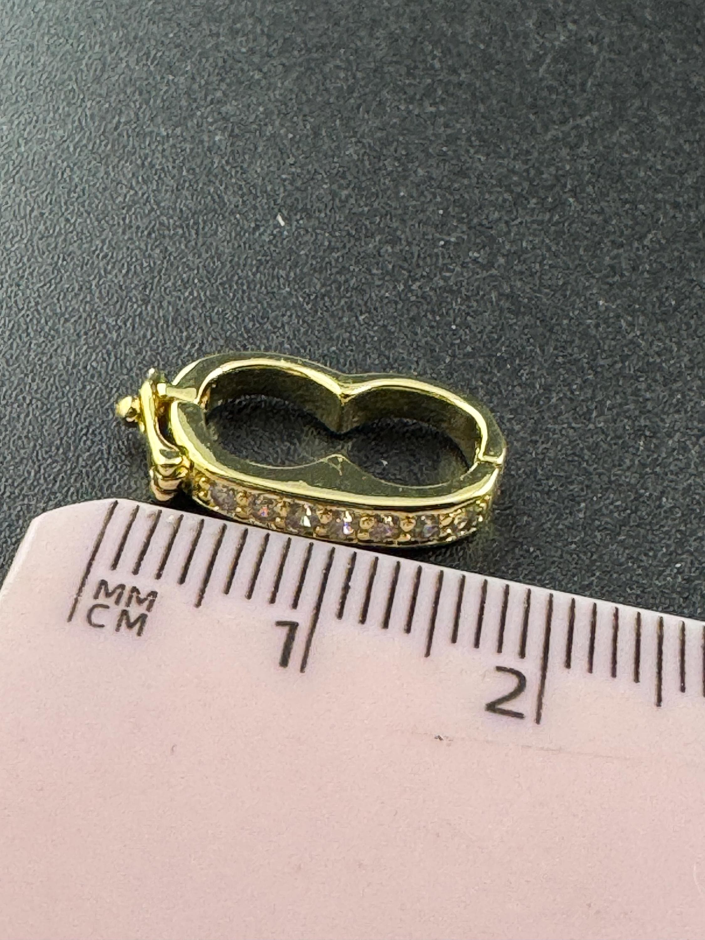 Necklace shortener for beaded necklaces, double up in Gold and silver tone with diamanté