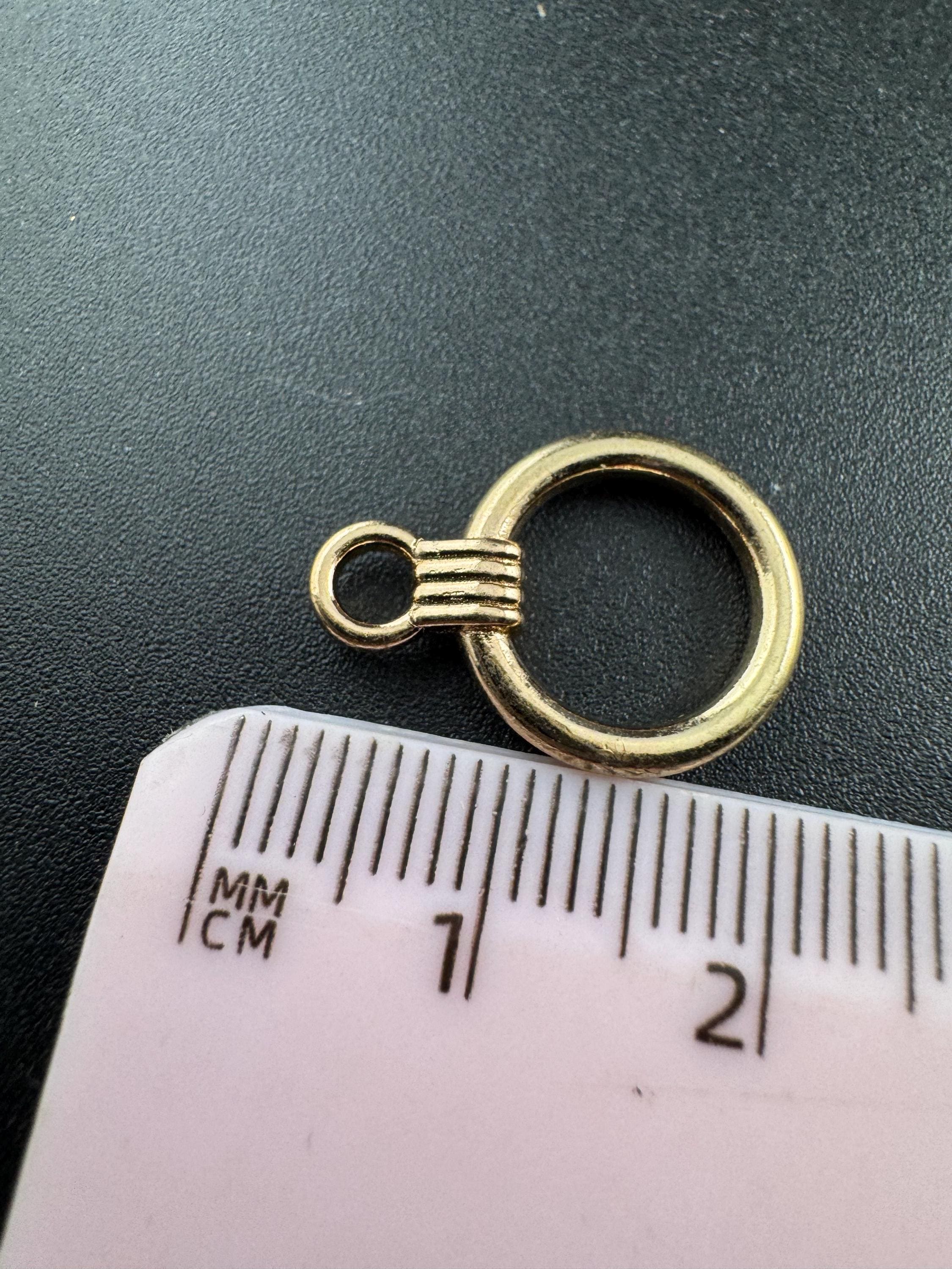 Toggle tbar necklace clasps, pack of 6 pairs, gold or silver tone