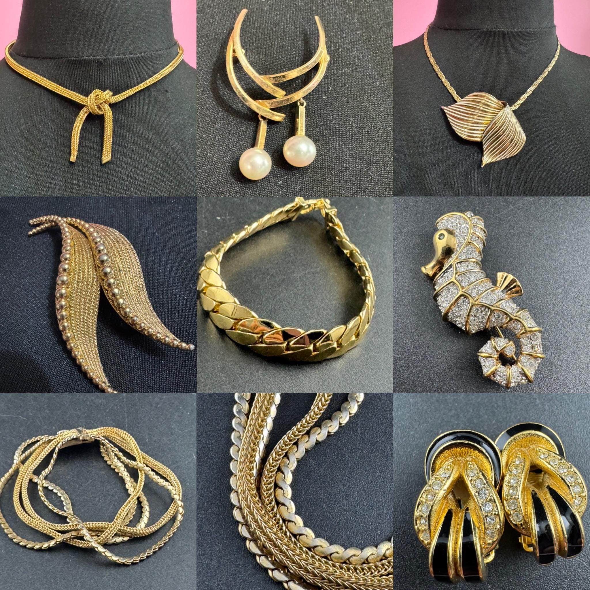 Grosse gold plated curb Bracelet, Modernist signed chain