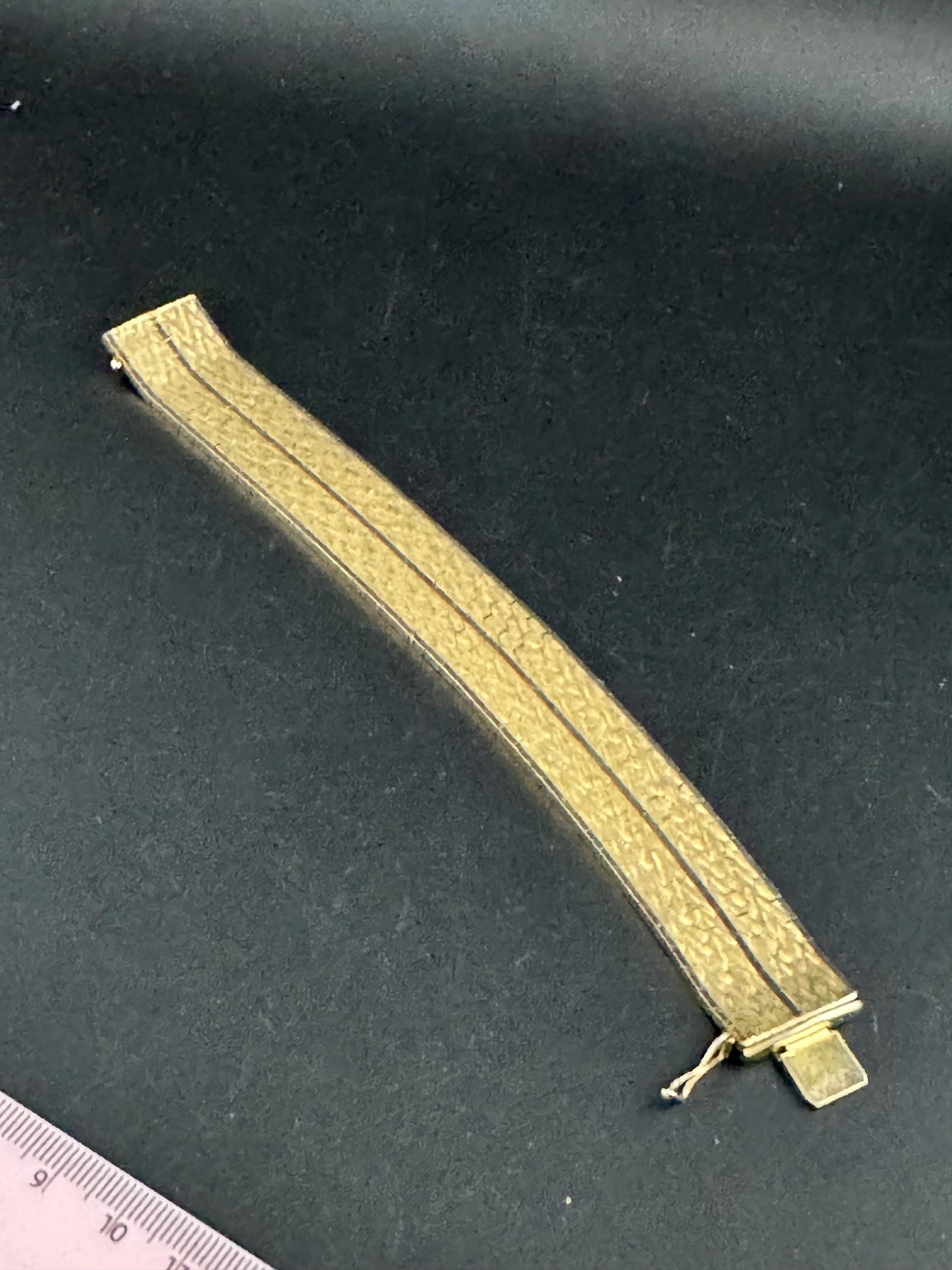 1970s Italian 18k Gold Plated Cuff Bracelet