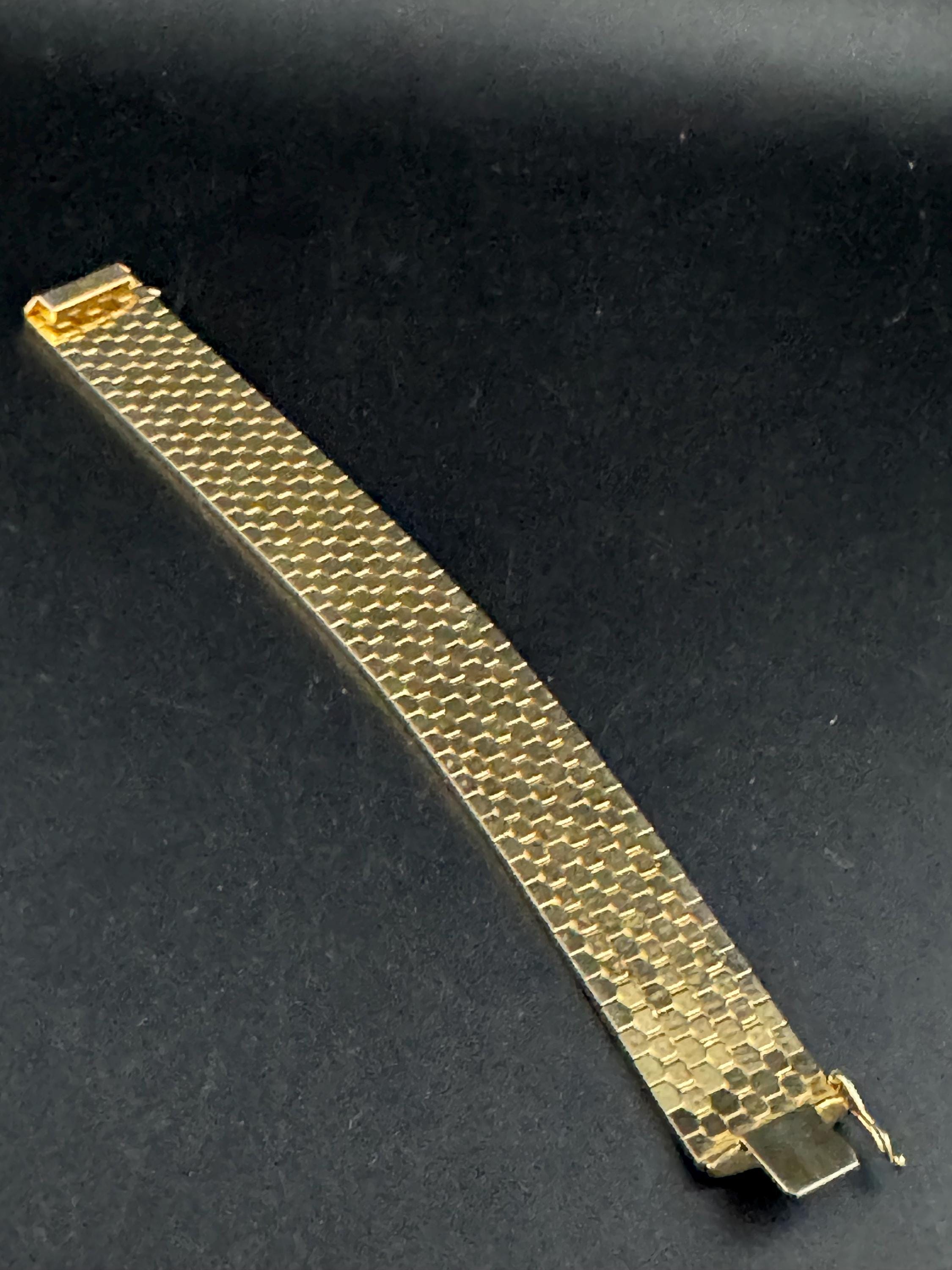 1970s Italian 18k Gold Plated Cuff Bracelet