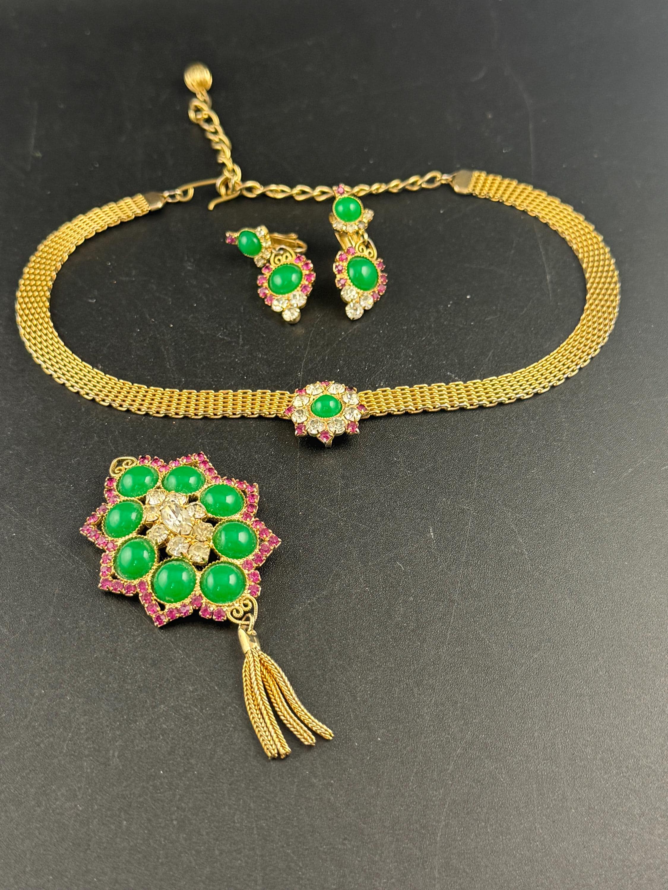 Juliana D&E rhinestone jewellery set, "Studio Girl of Hollywood Heirloom" set