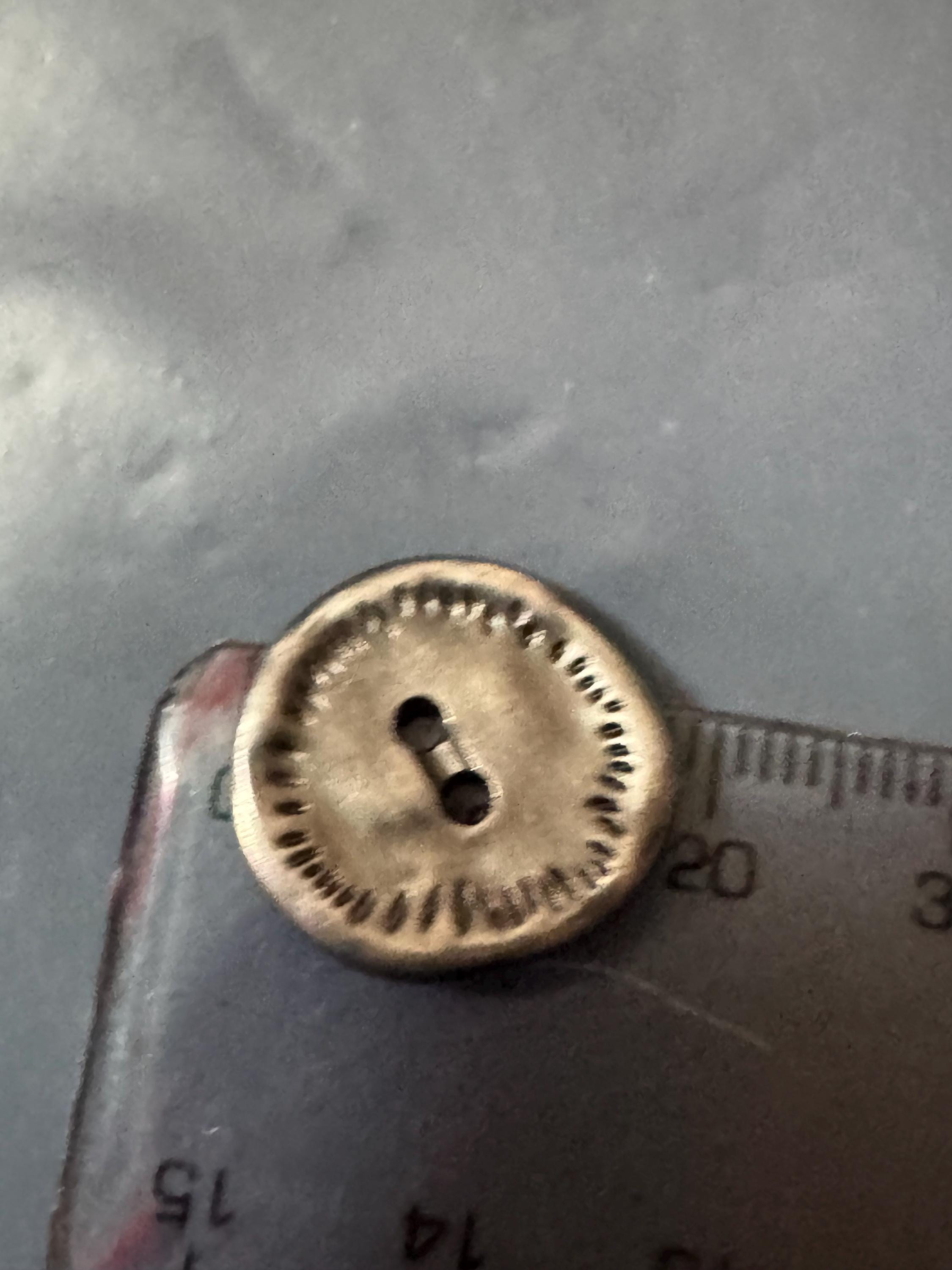 Dark Silver Metal Buttons, 18mm Sewing Buttons (5pc)