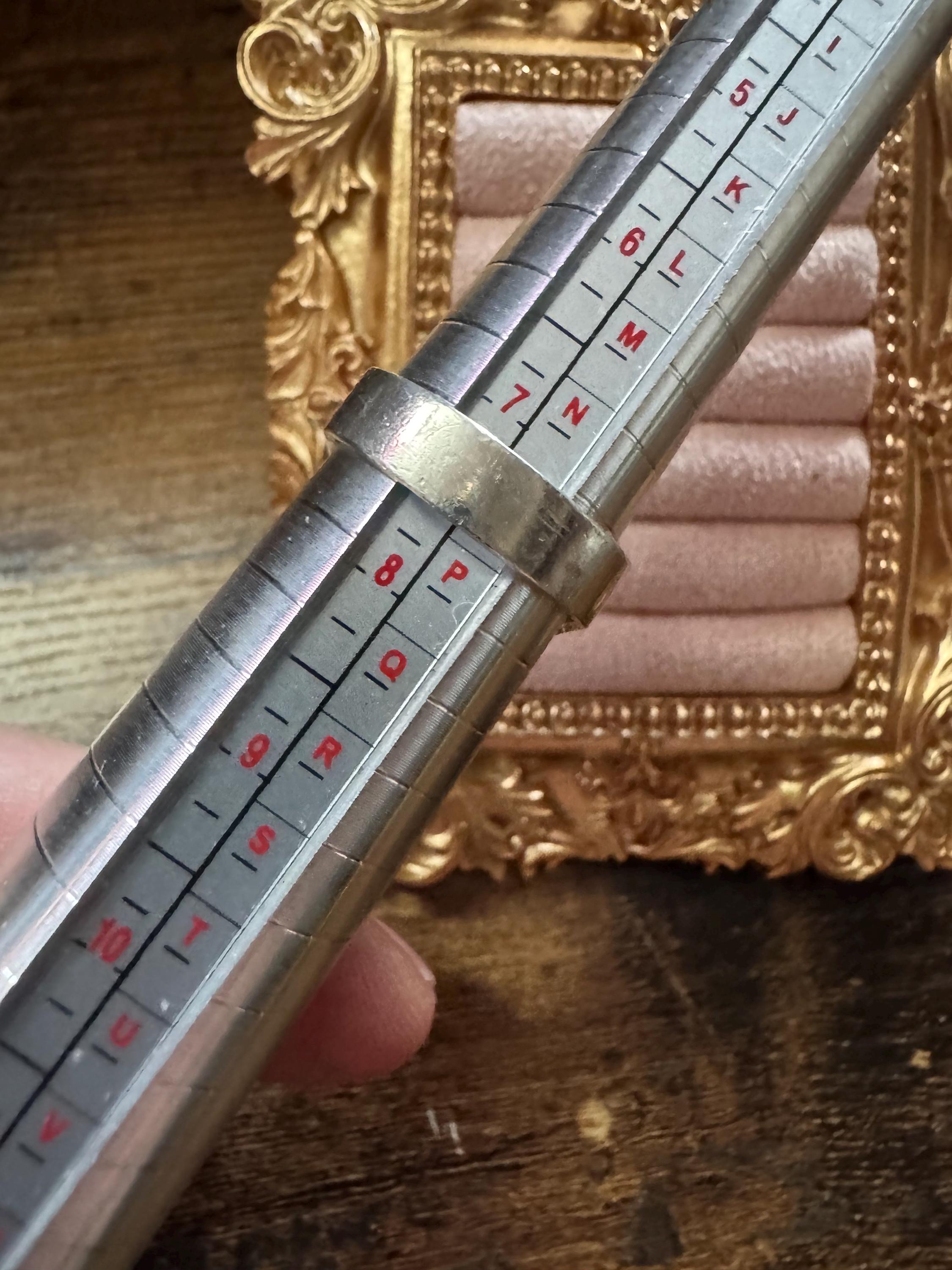 brutalist 925 ring, size 0 sterling silver 1970s