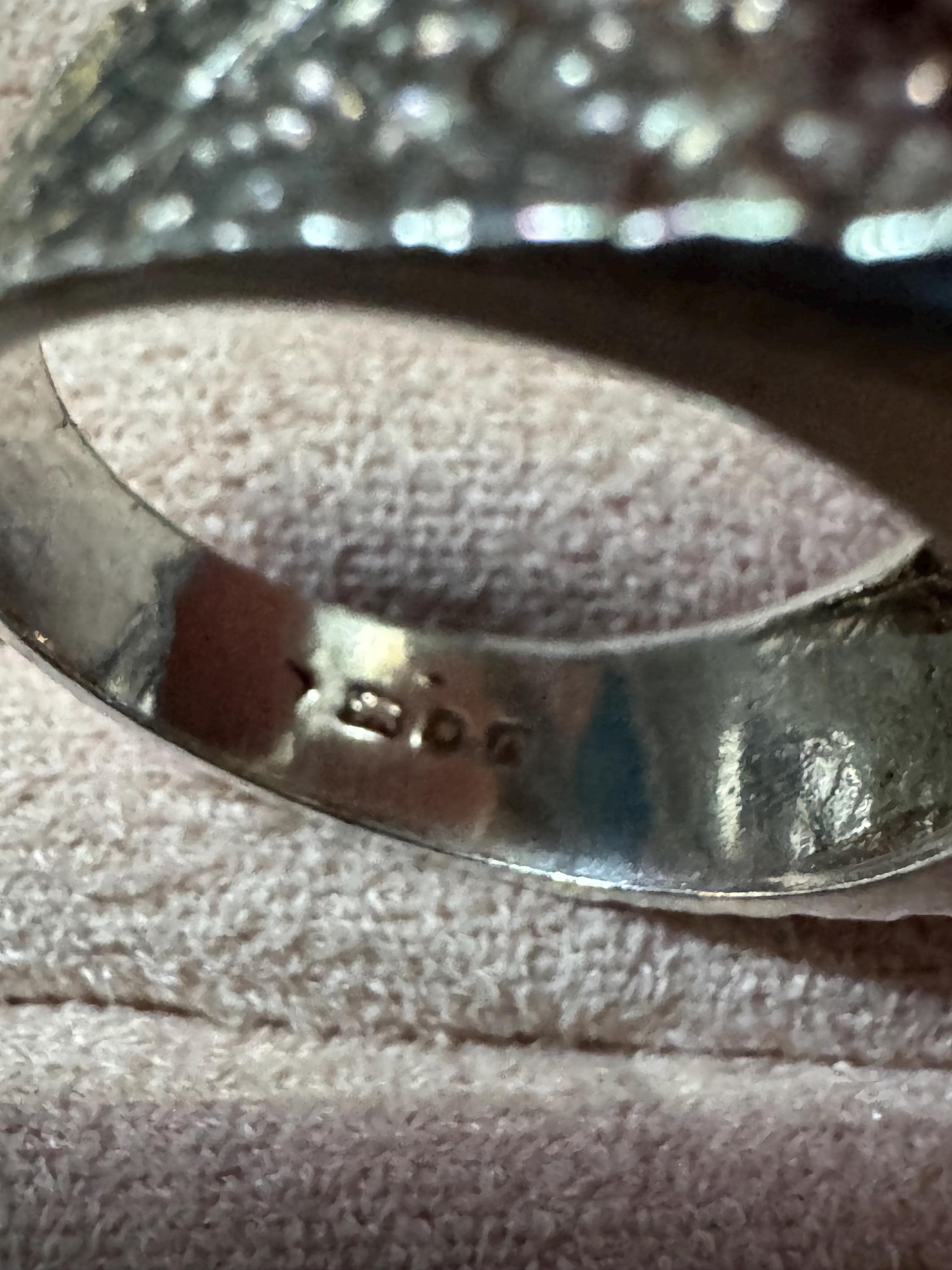Mens brutalist 925 ring, size T.5 sterling silver 1970s