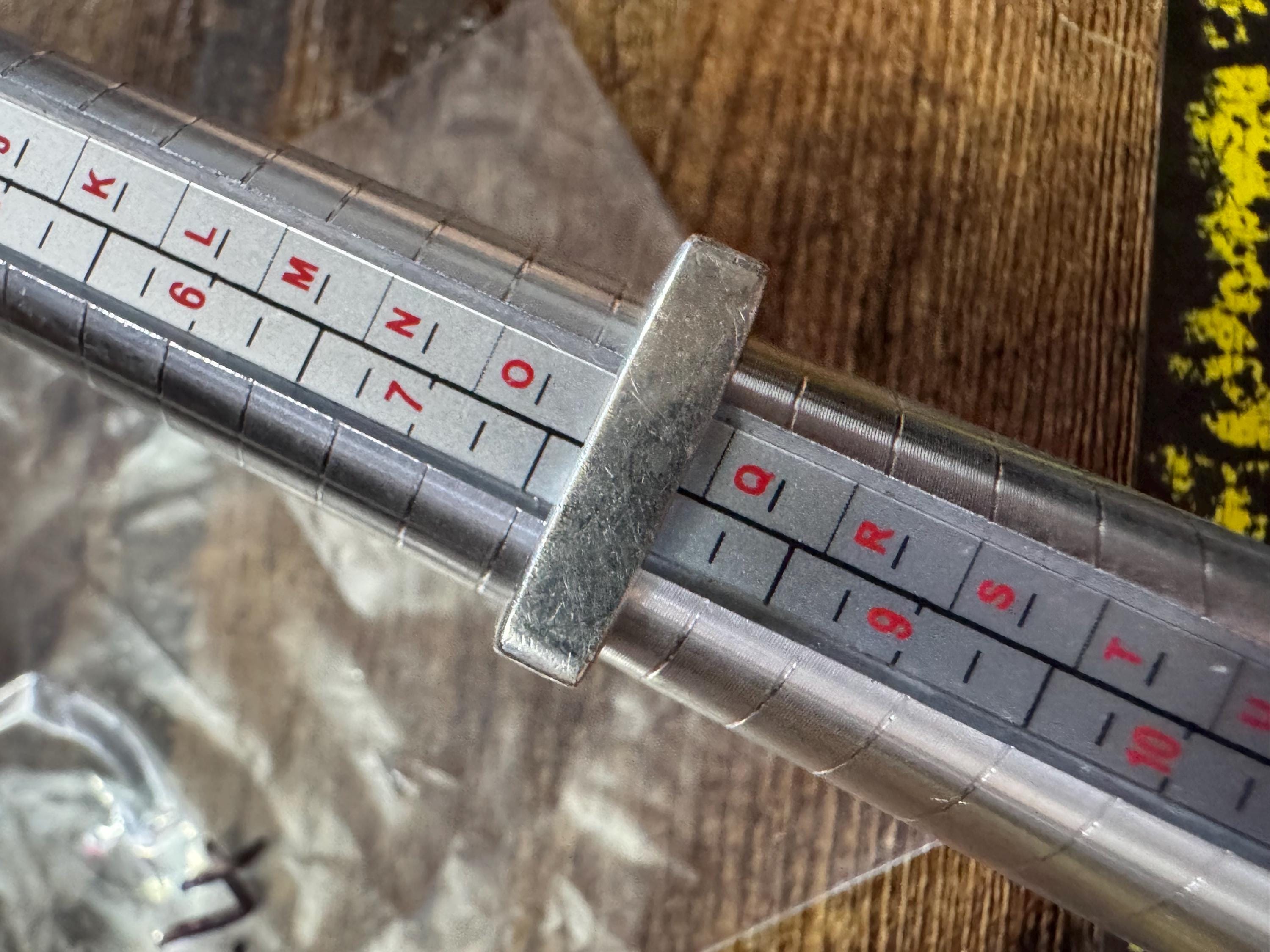 Size P 925 slim square band ring, Sterling Silver openwork