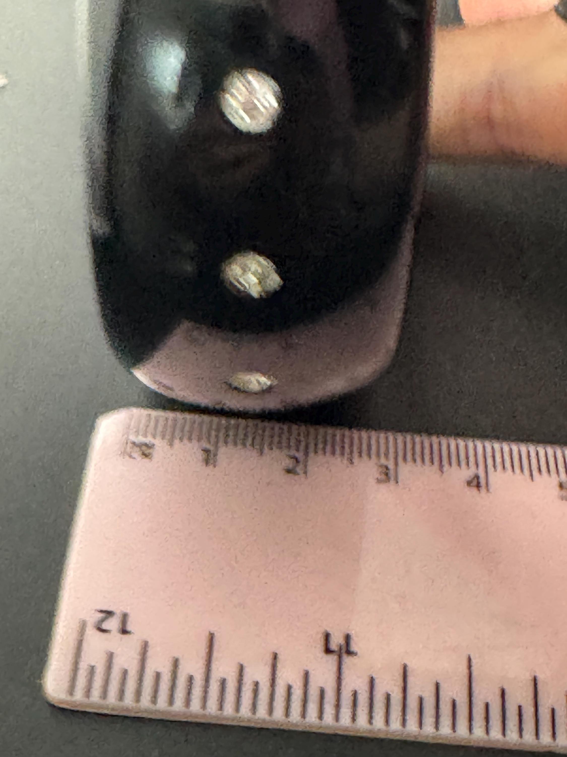 black plastic wide diamanté fixed bangle, ideal layering bracelet acrylic