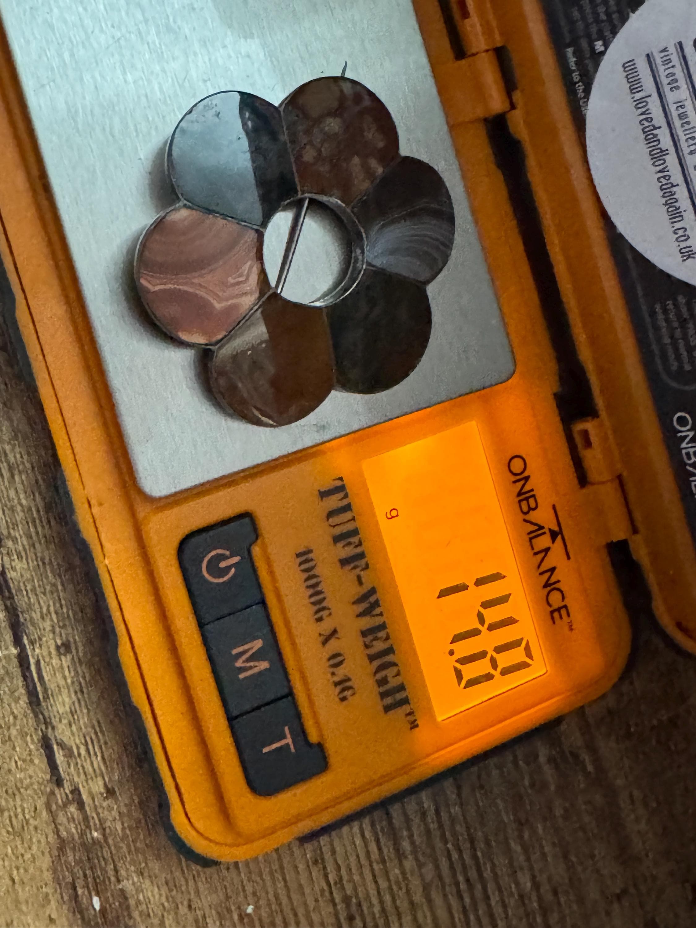 Antique scottish agate brooch , old c clasp sterling silver