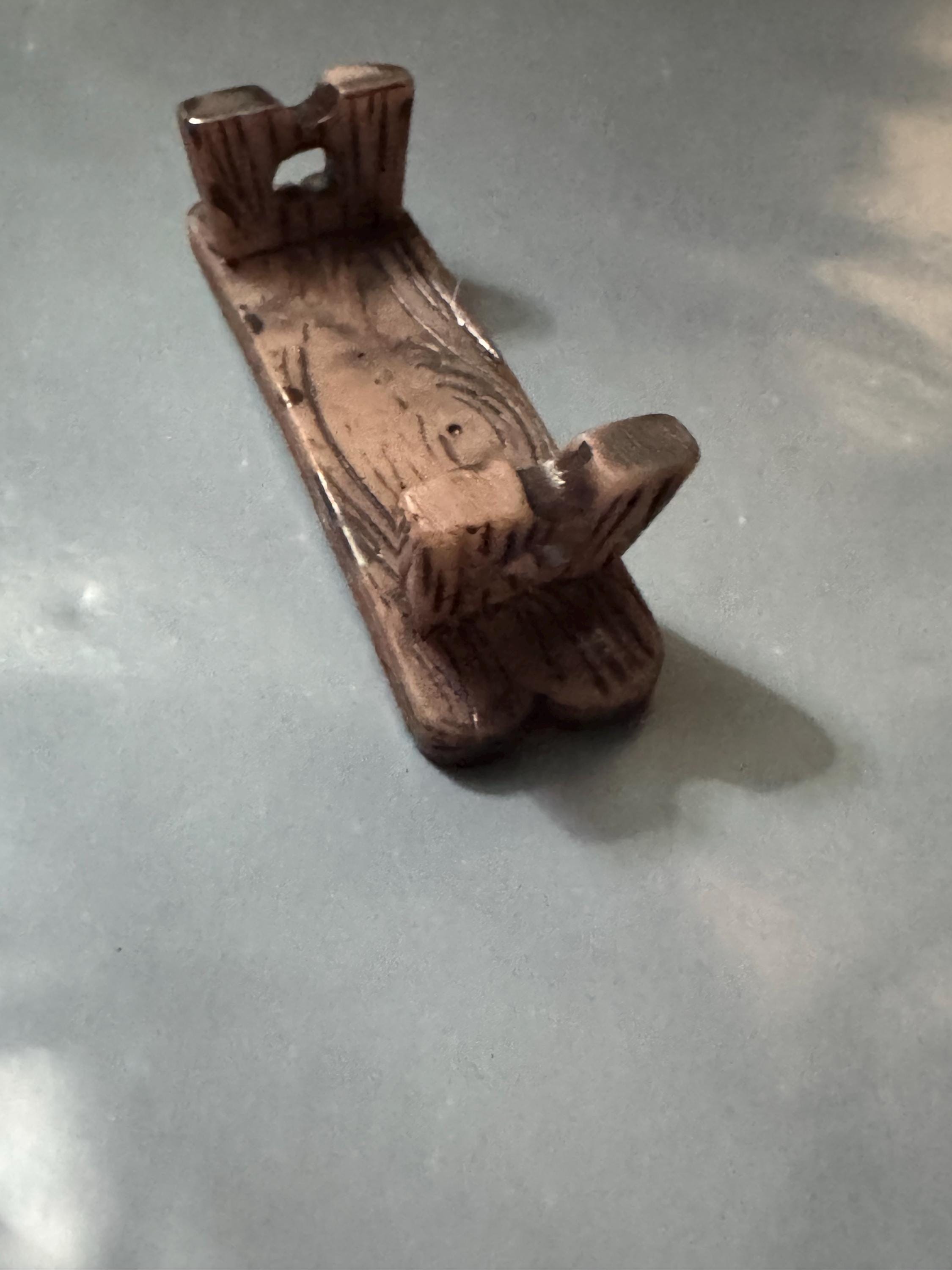 Miniature wooden bench, brown acrylic medium or small cake topper dollhouse scenery