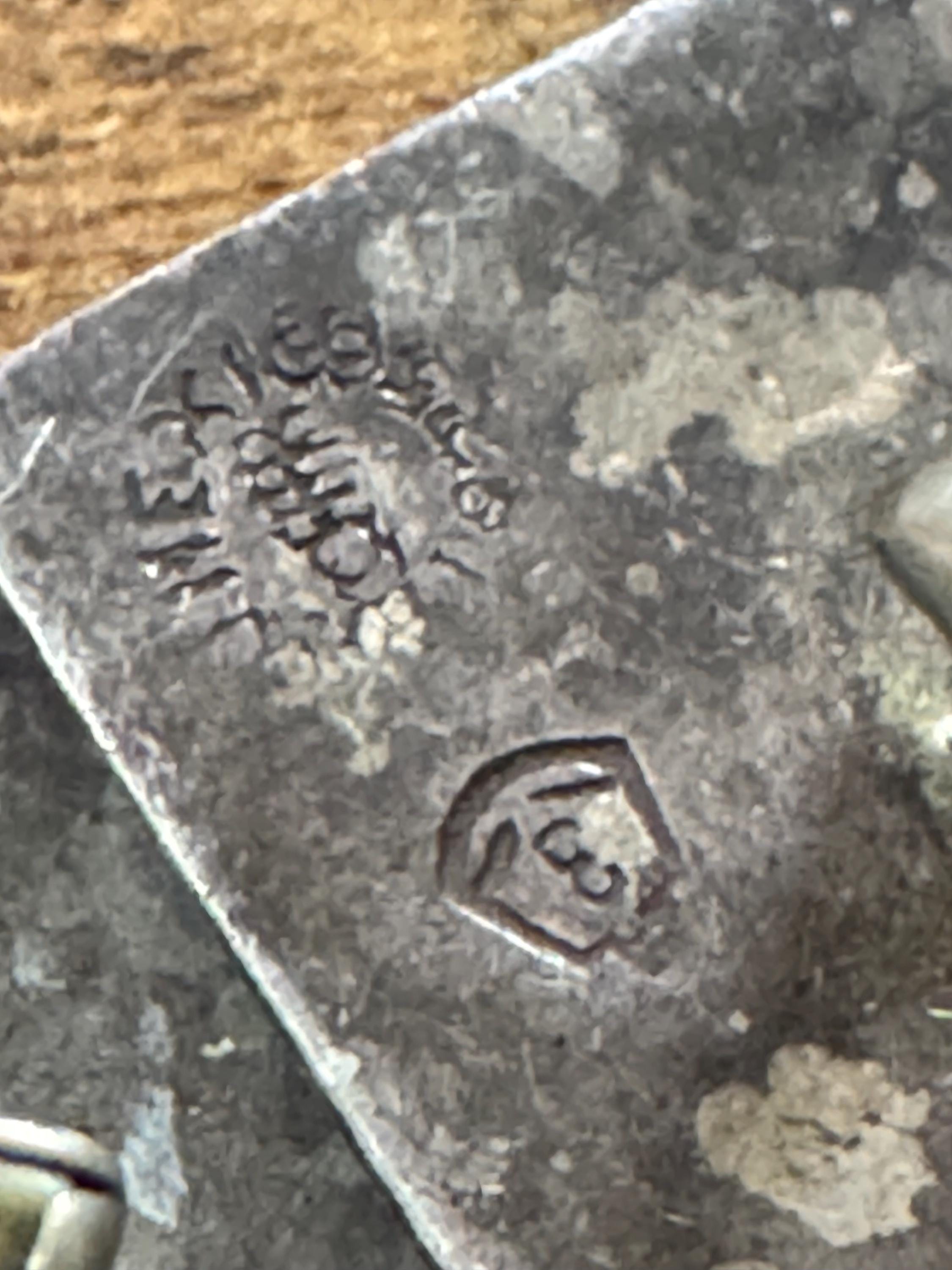 TAXCO mexican silver Aztec cufflinks , solid silver 27 grams 1970s