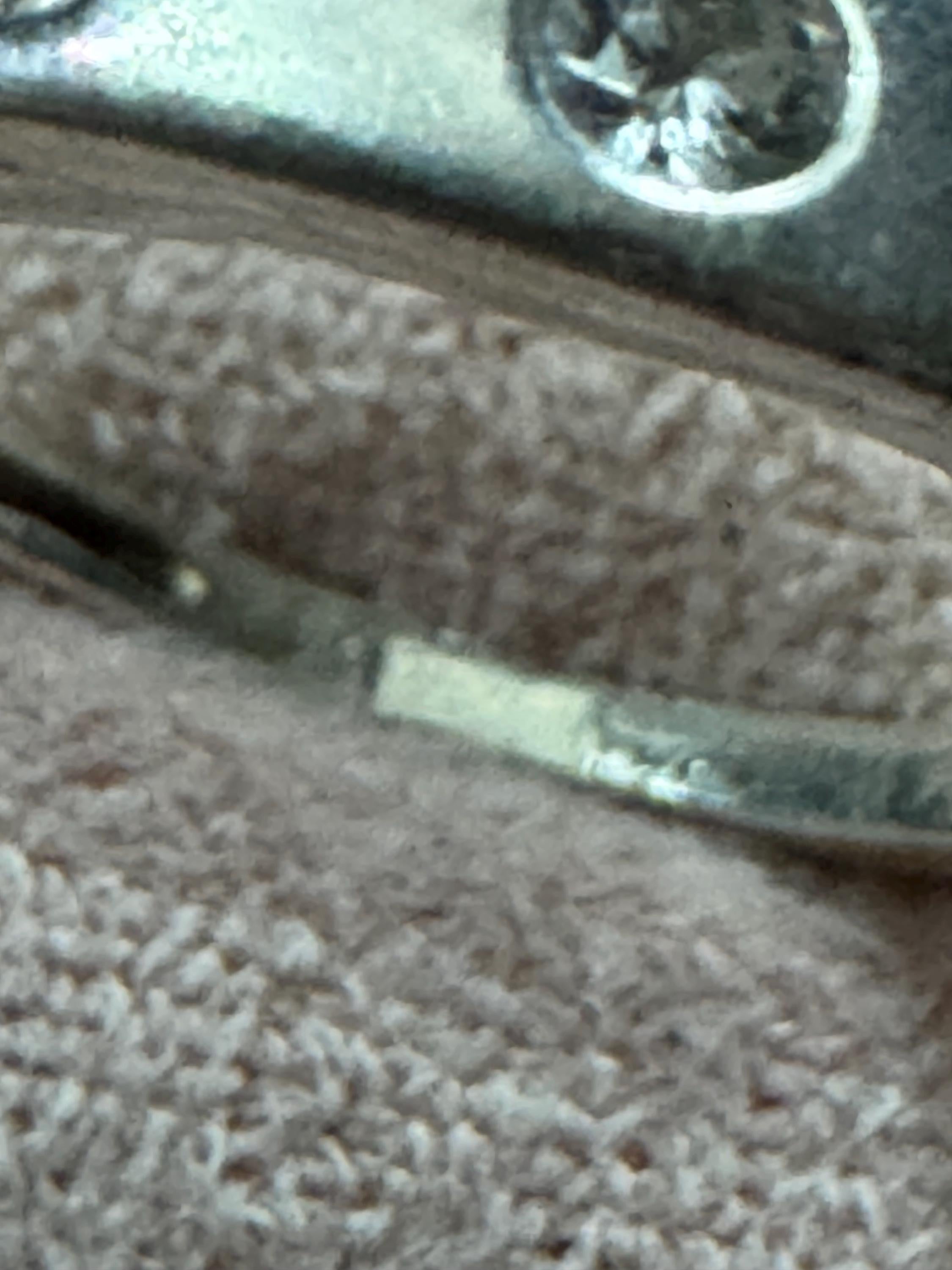 Size P 925 slim gem set band ring, Sterling Silver set with clear stones