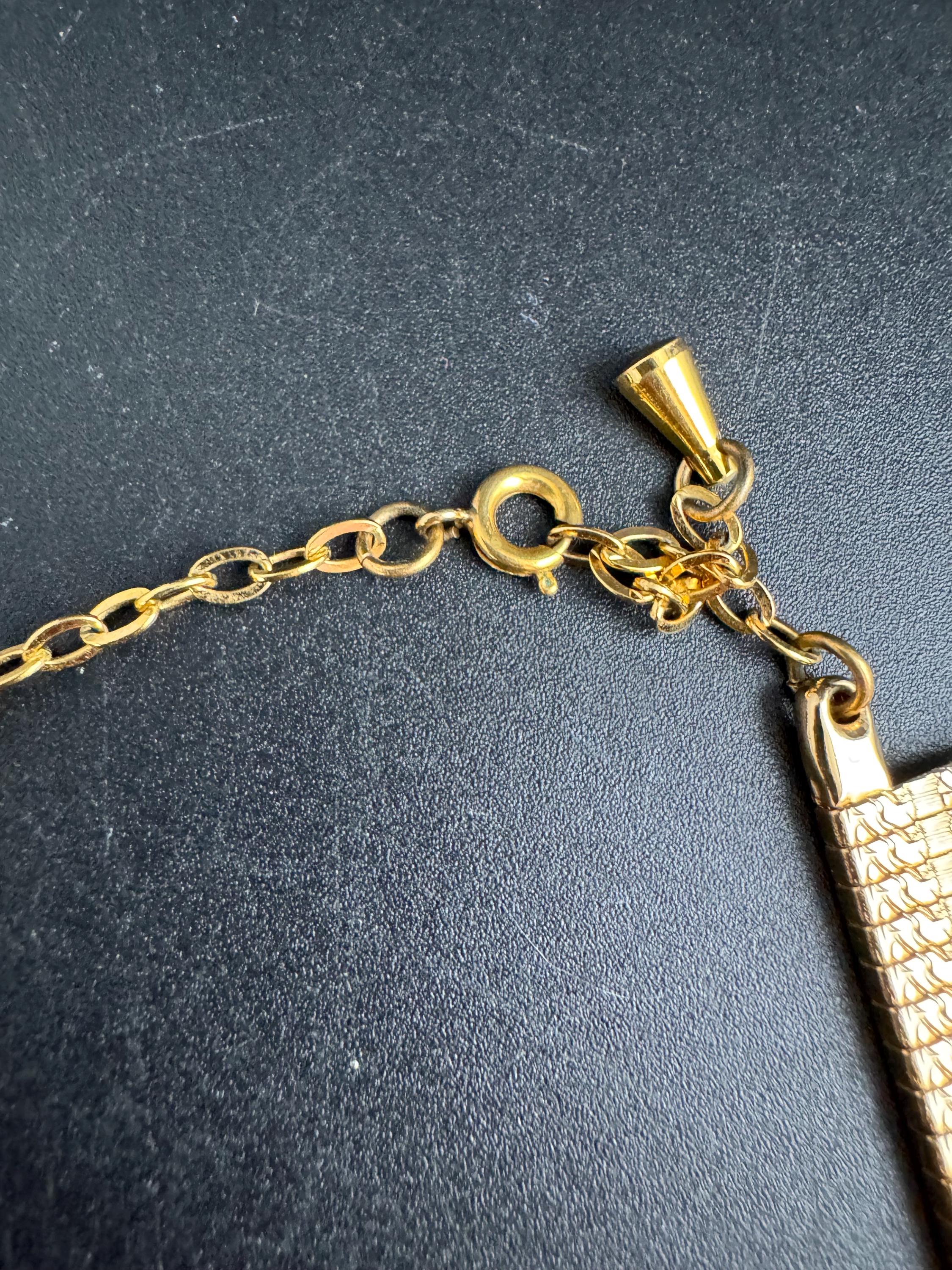 Egyptian wide gold choker necklace, cleopatra fringed style vintage