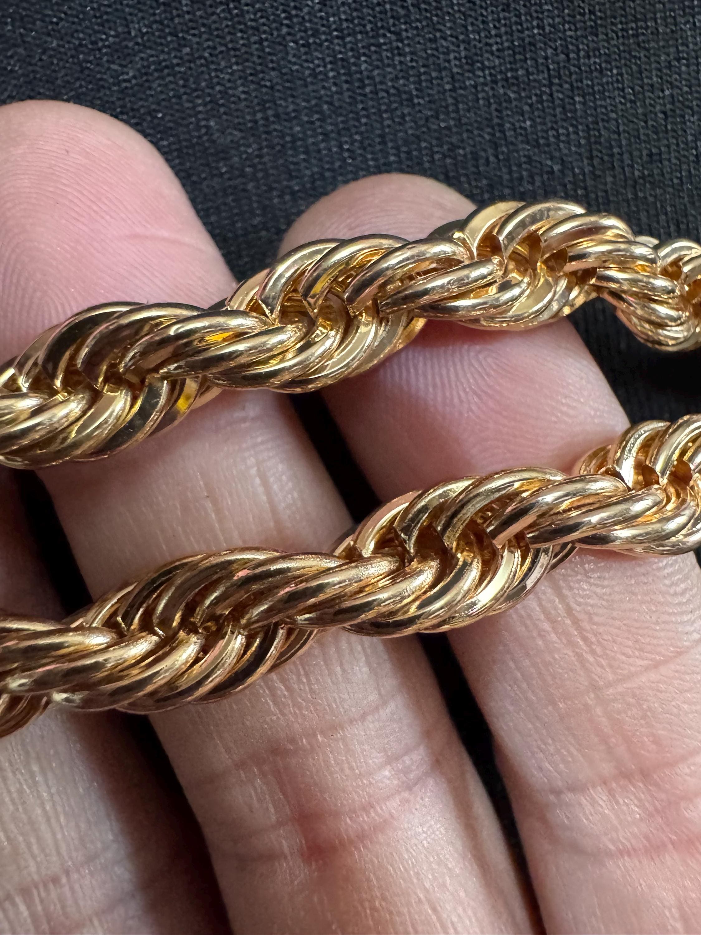 Thick double rope chain belt, fits 86 to 112cm vintage fashion