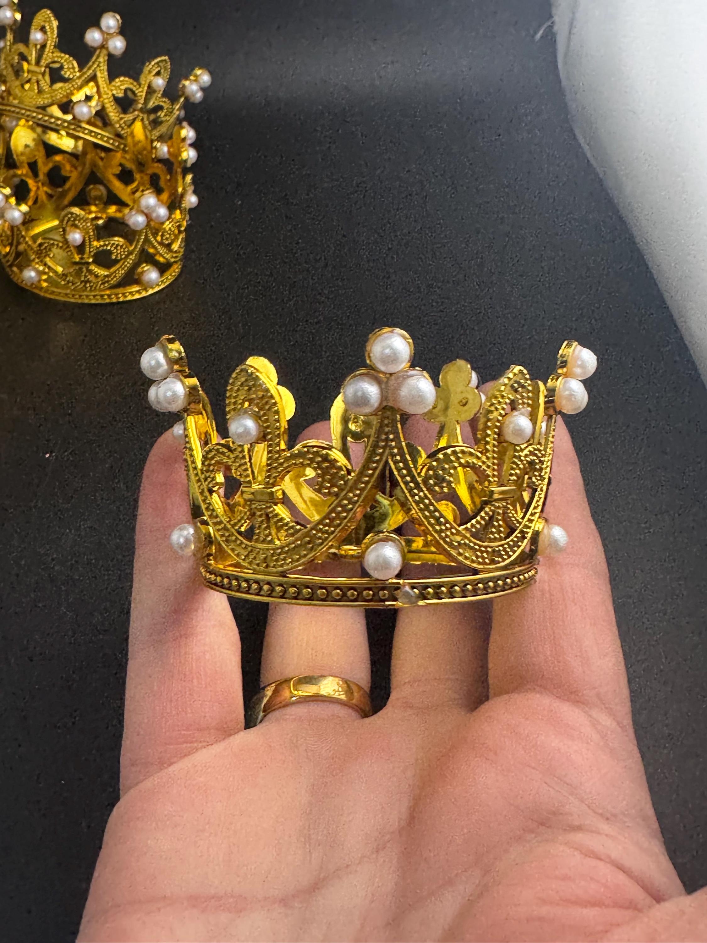 Royal crown cake decorations, cupcake toppers , princess party cakes