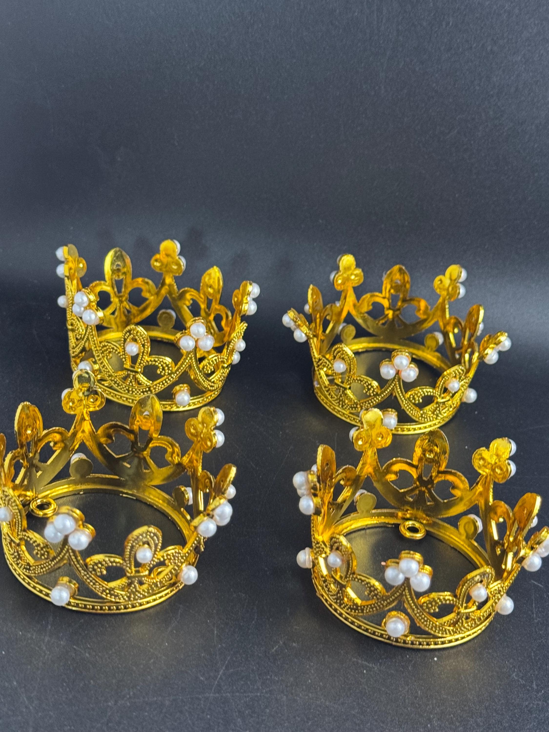 Royal crown cake decorations, cupcake toppers , princess party cakes