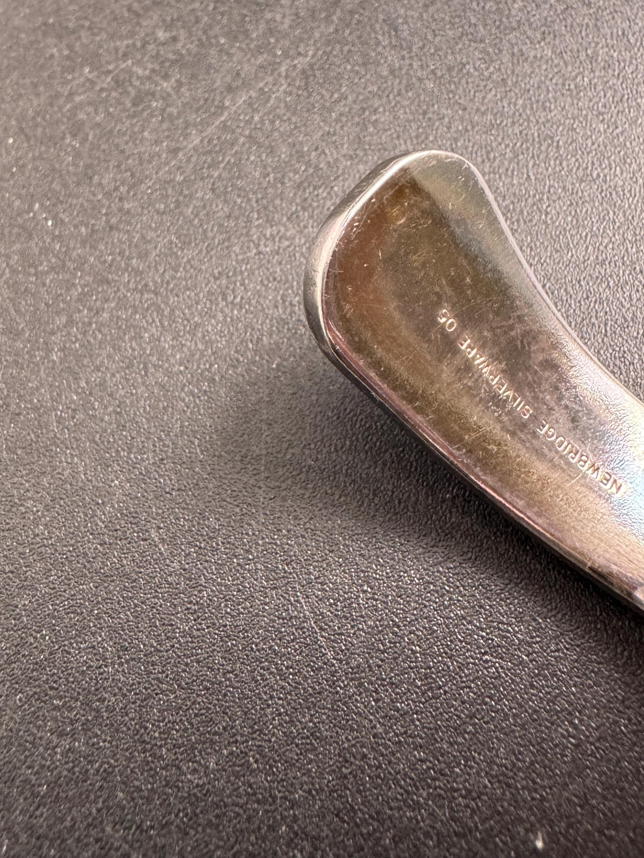 Newbridge Silverware abstract Bangle: signed jewellery Modernist Design